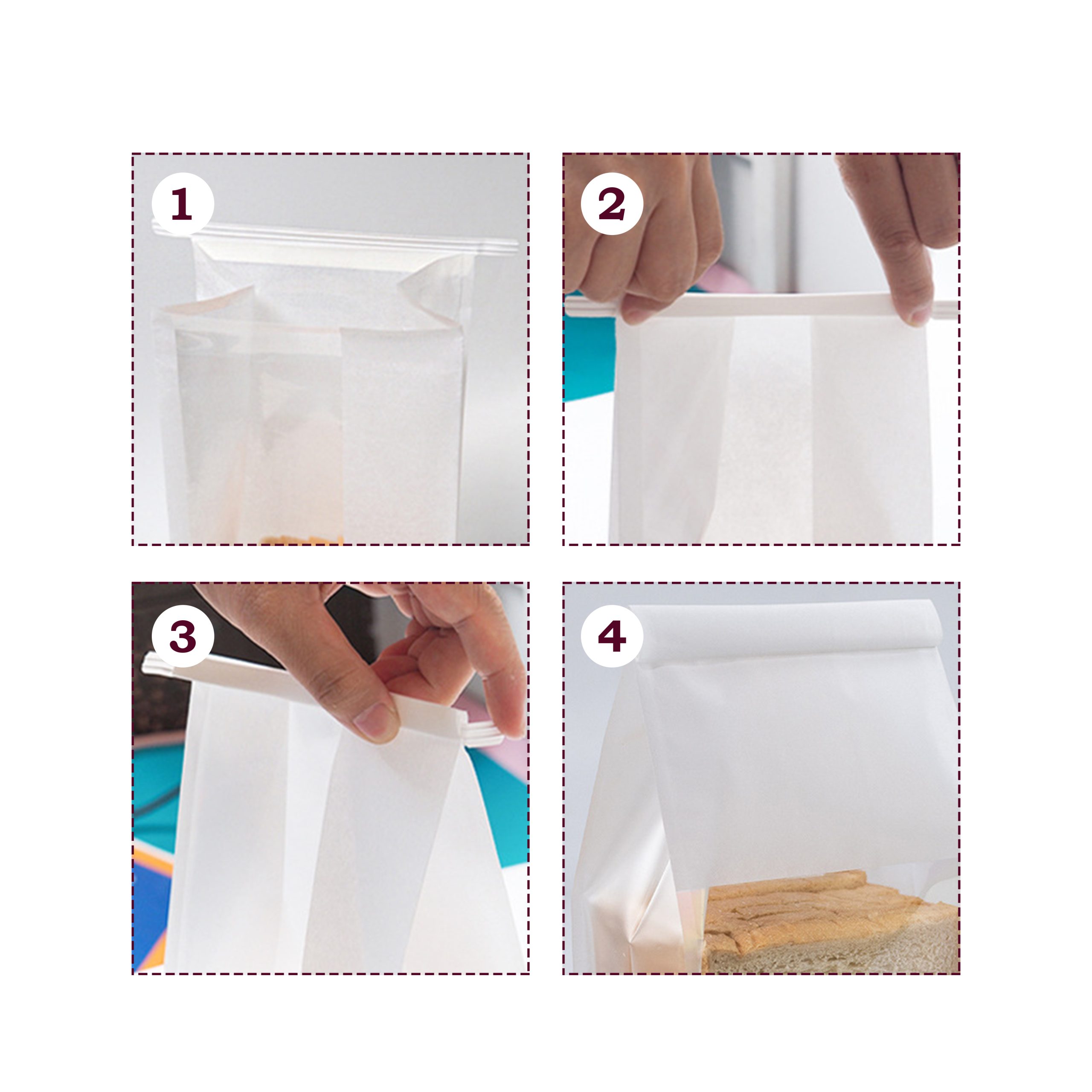 Iron Wire Sealing Storage Bag (22x28x11cm) - Image 4