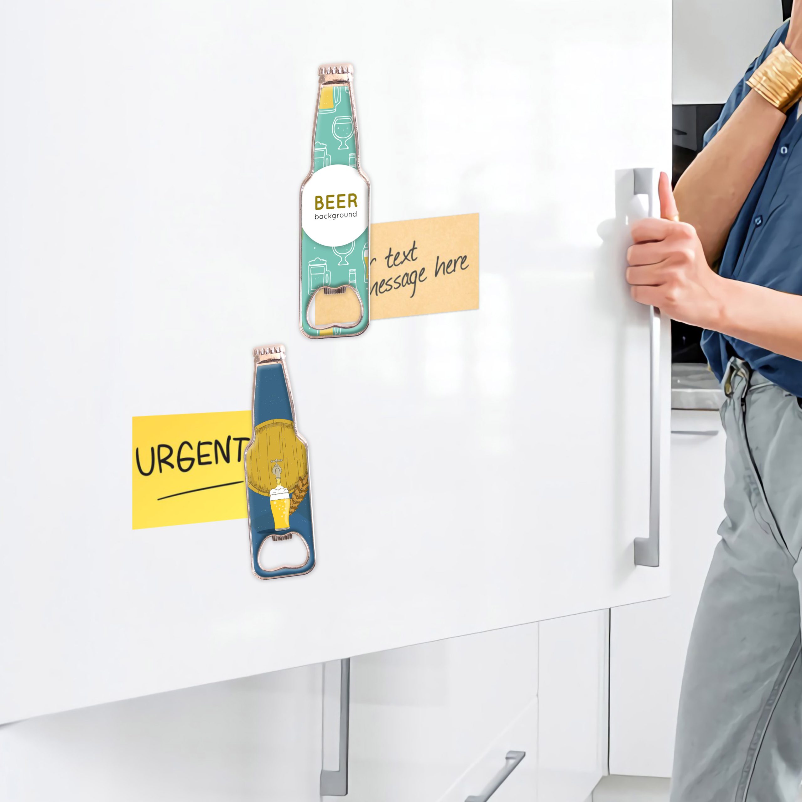 Bottle Shaped Opener Fridge Magnet - Image 8