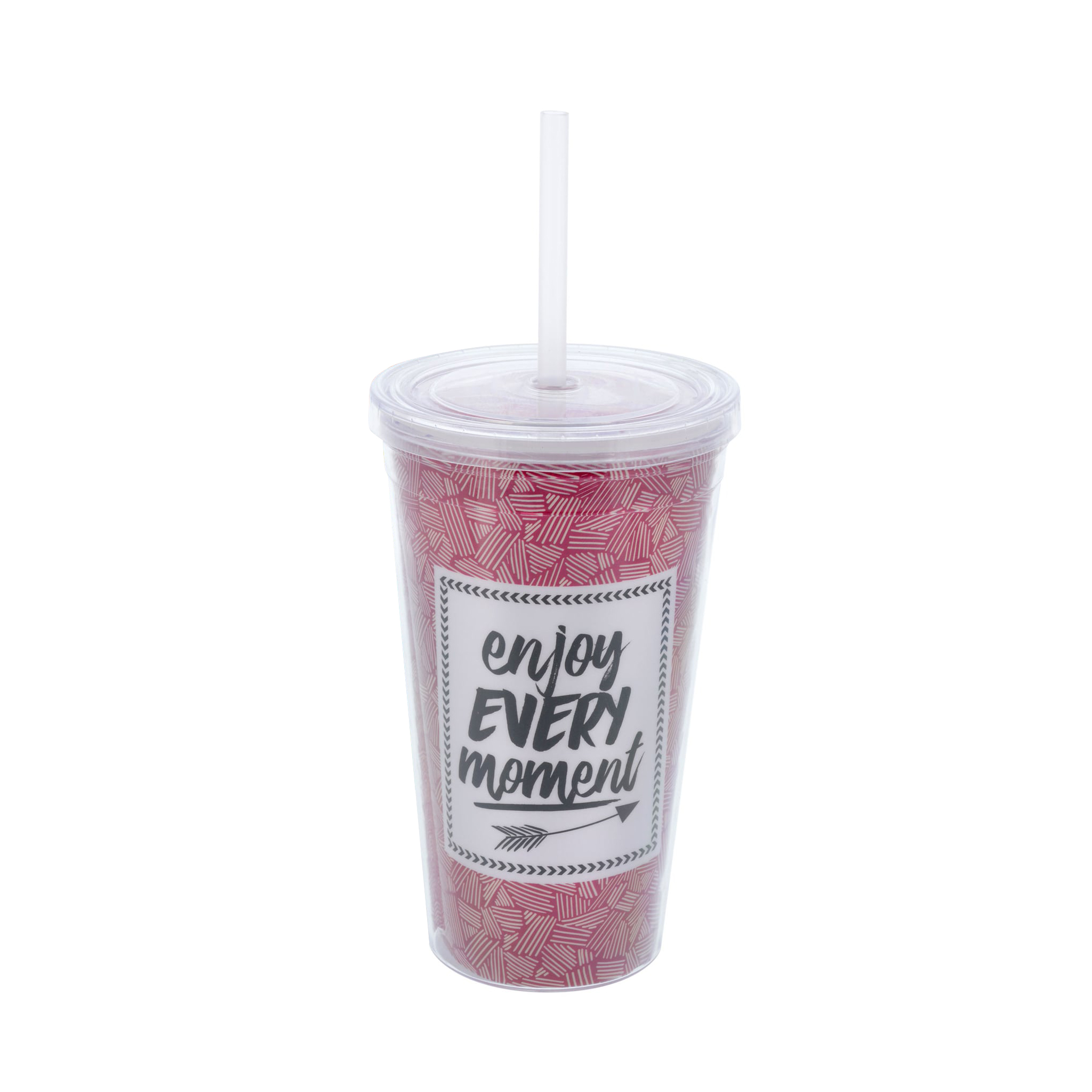 16oz Plastic Cups with Lids & Straws - Image 21