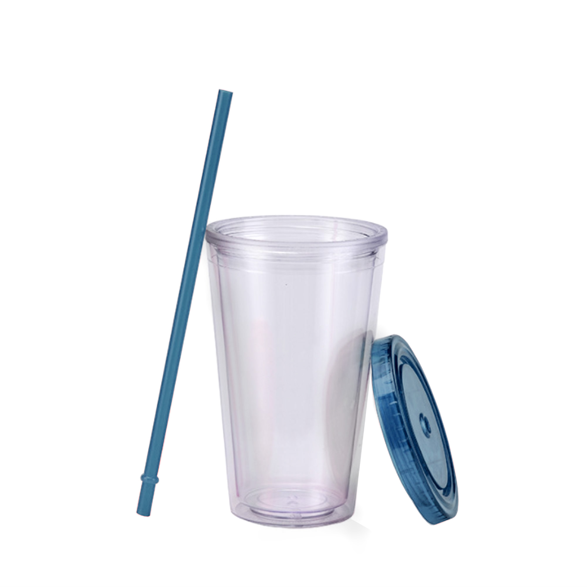16oz Plastic Cups with Lids & Straws - Image 13