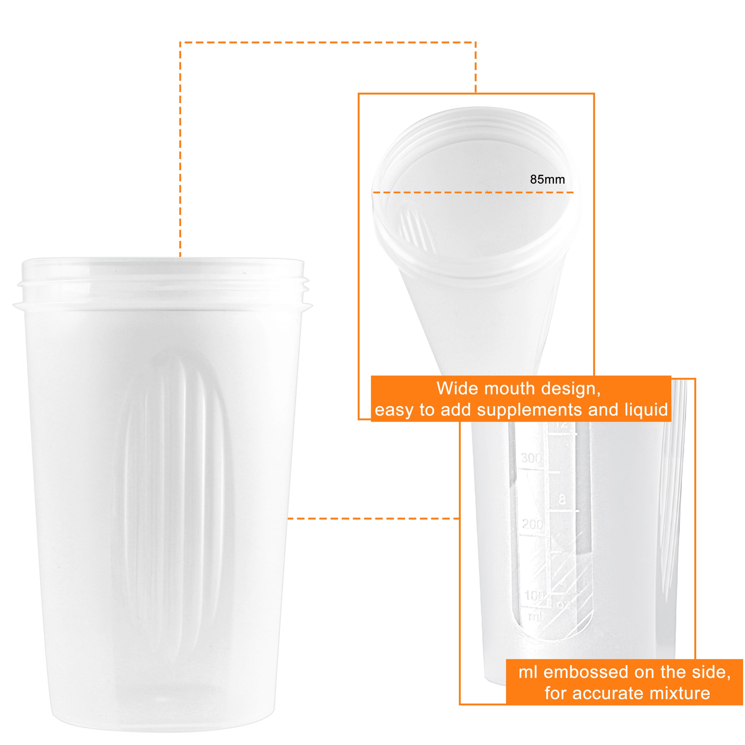 BPA Free Fitness Shaker Bottle with Loop 400ml - Image 12