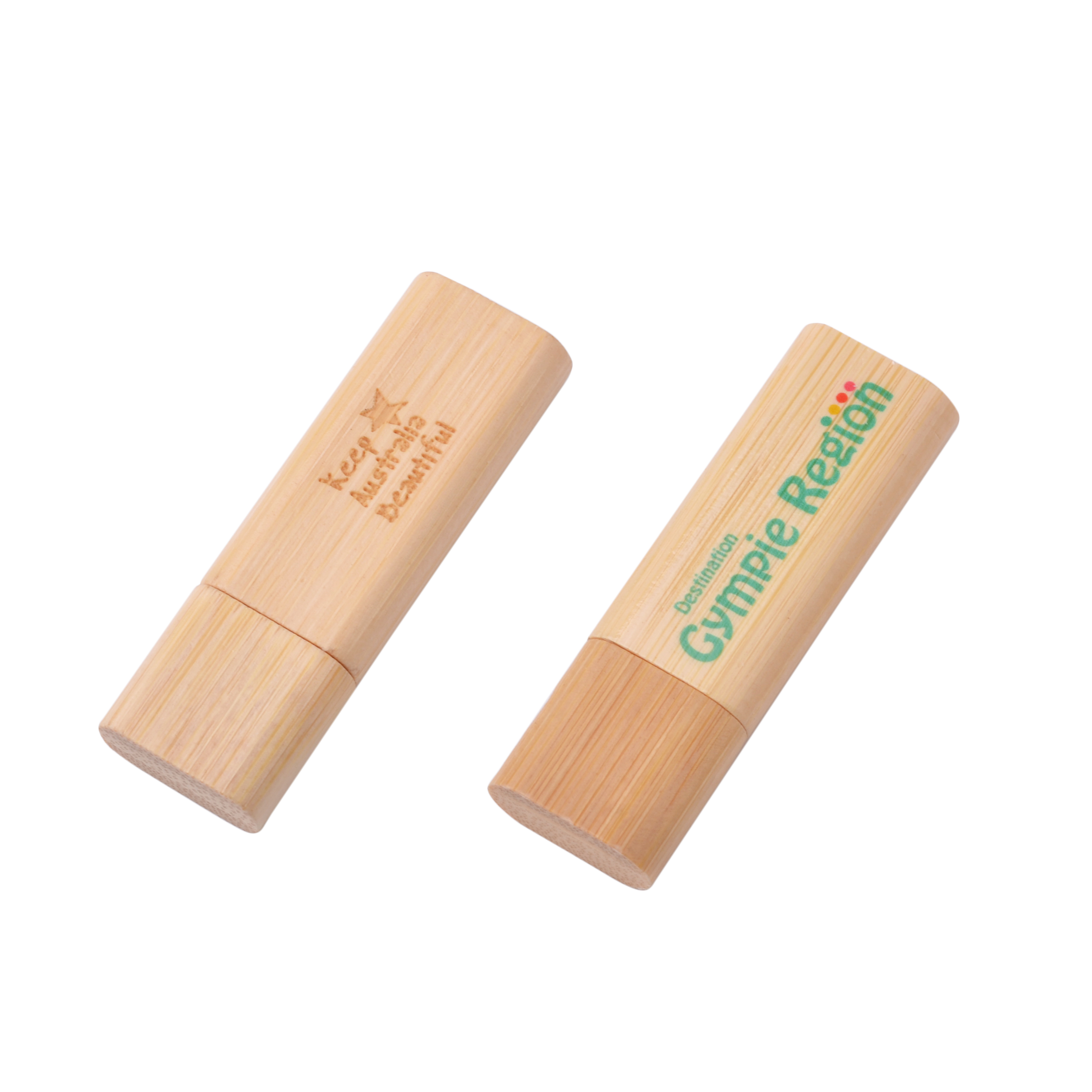 Rounded Wooden Flash Drive - Image 2