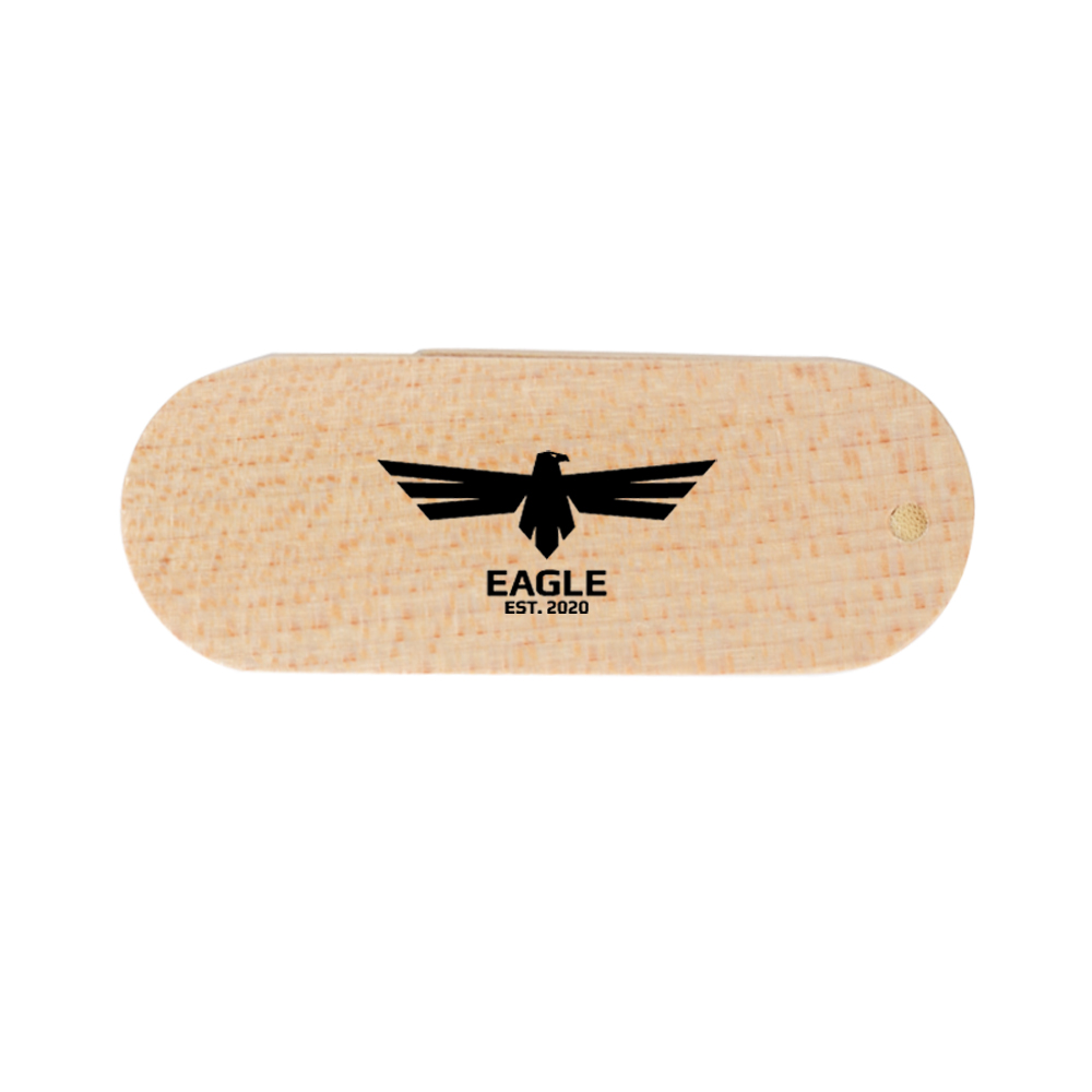 Swivel Wooden Flash Drive - Image 5
