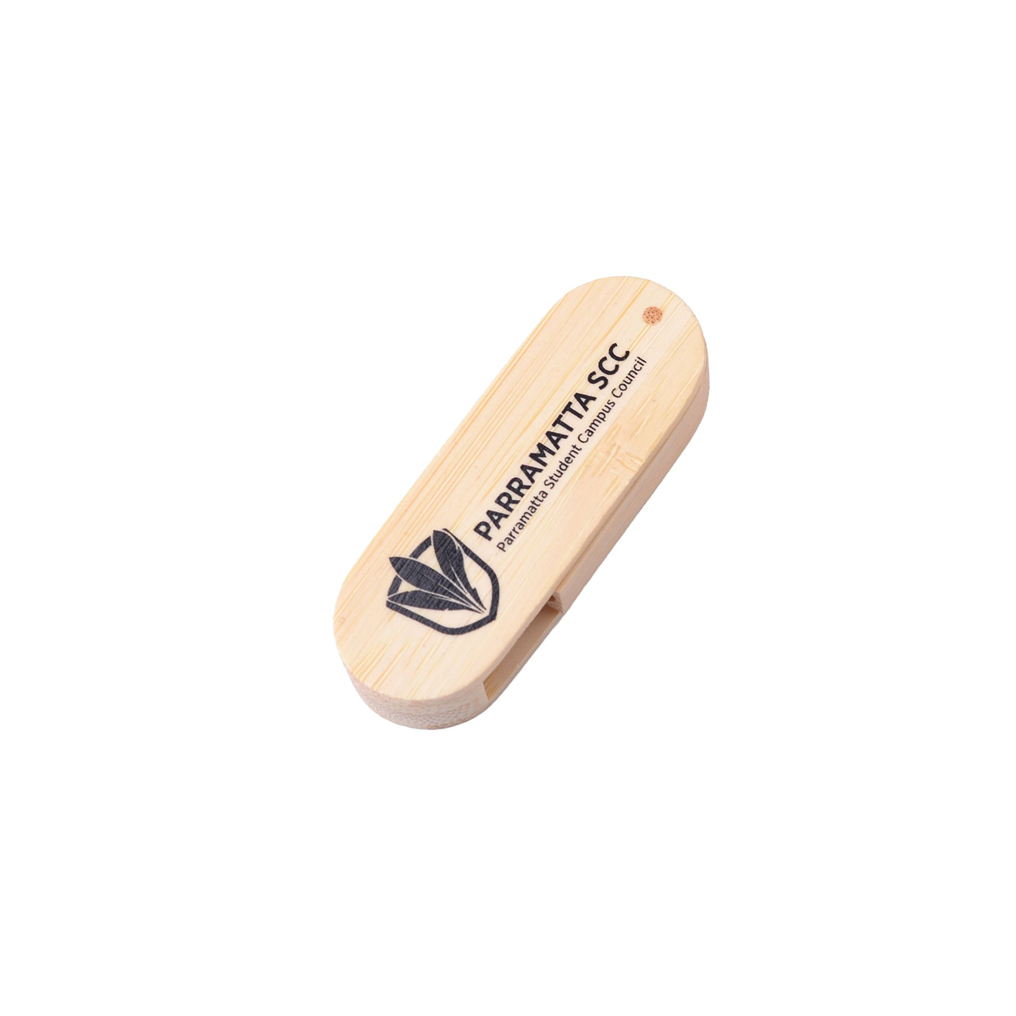 Swivel Wooden Flash Drive - Image 2