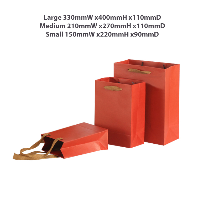 Small Vertical Paper Bag with Rope Handle(150 x 220 x 90mm) - Image 10