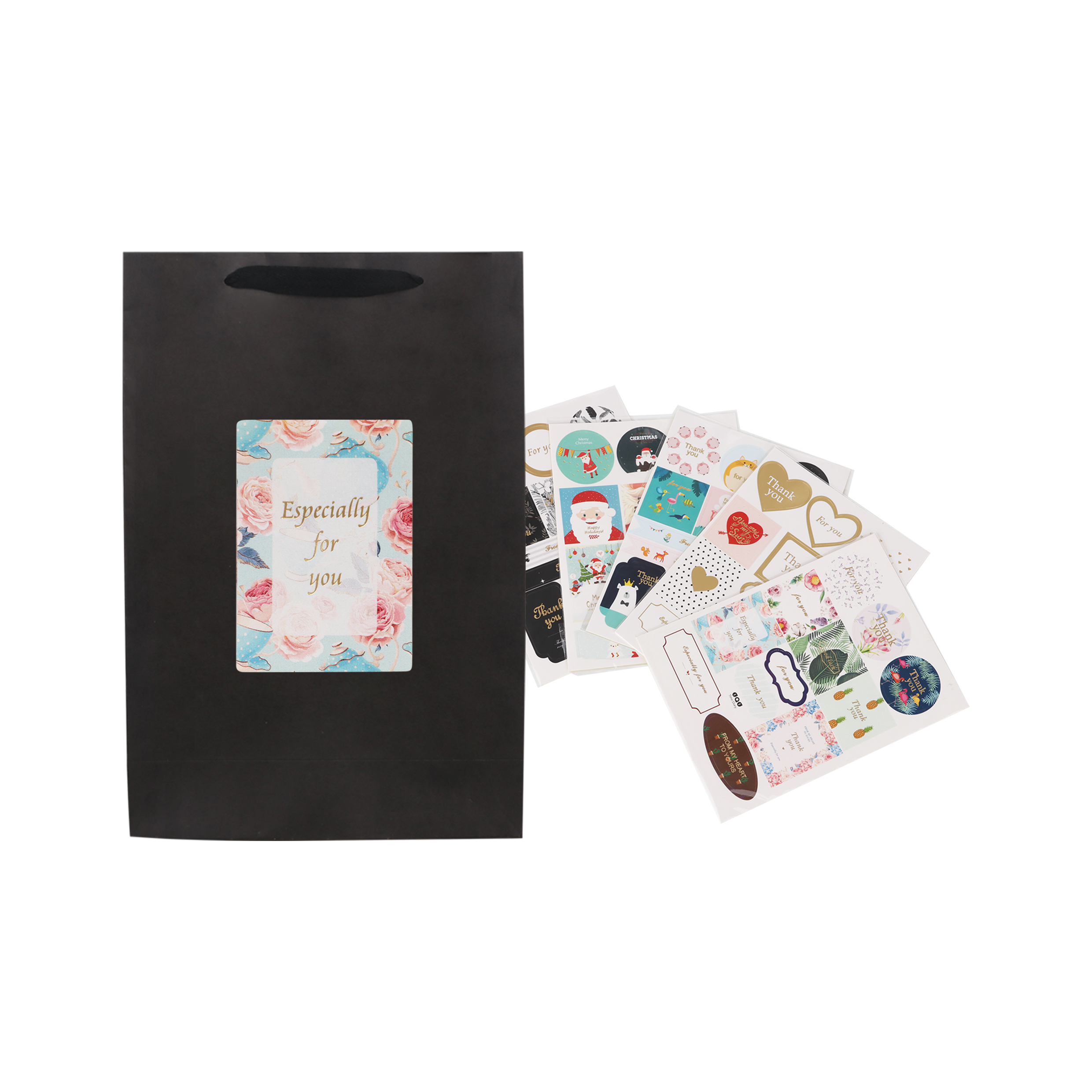 Small Vertical Paper Bag with Rope Handle(150 x 220 x 90mm) - Image 6