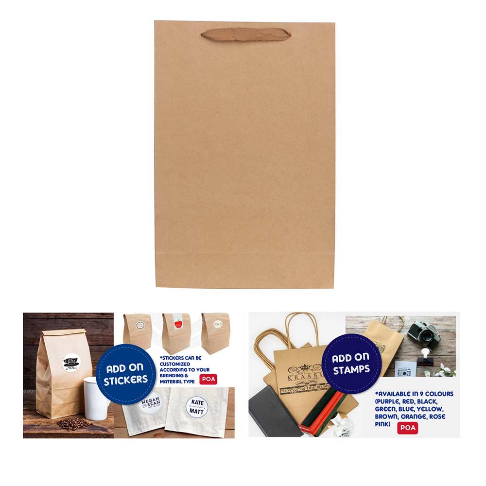 Small Vertical Paper Bag with Rope Handle(150 x 220 x 90mm) - Image 7