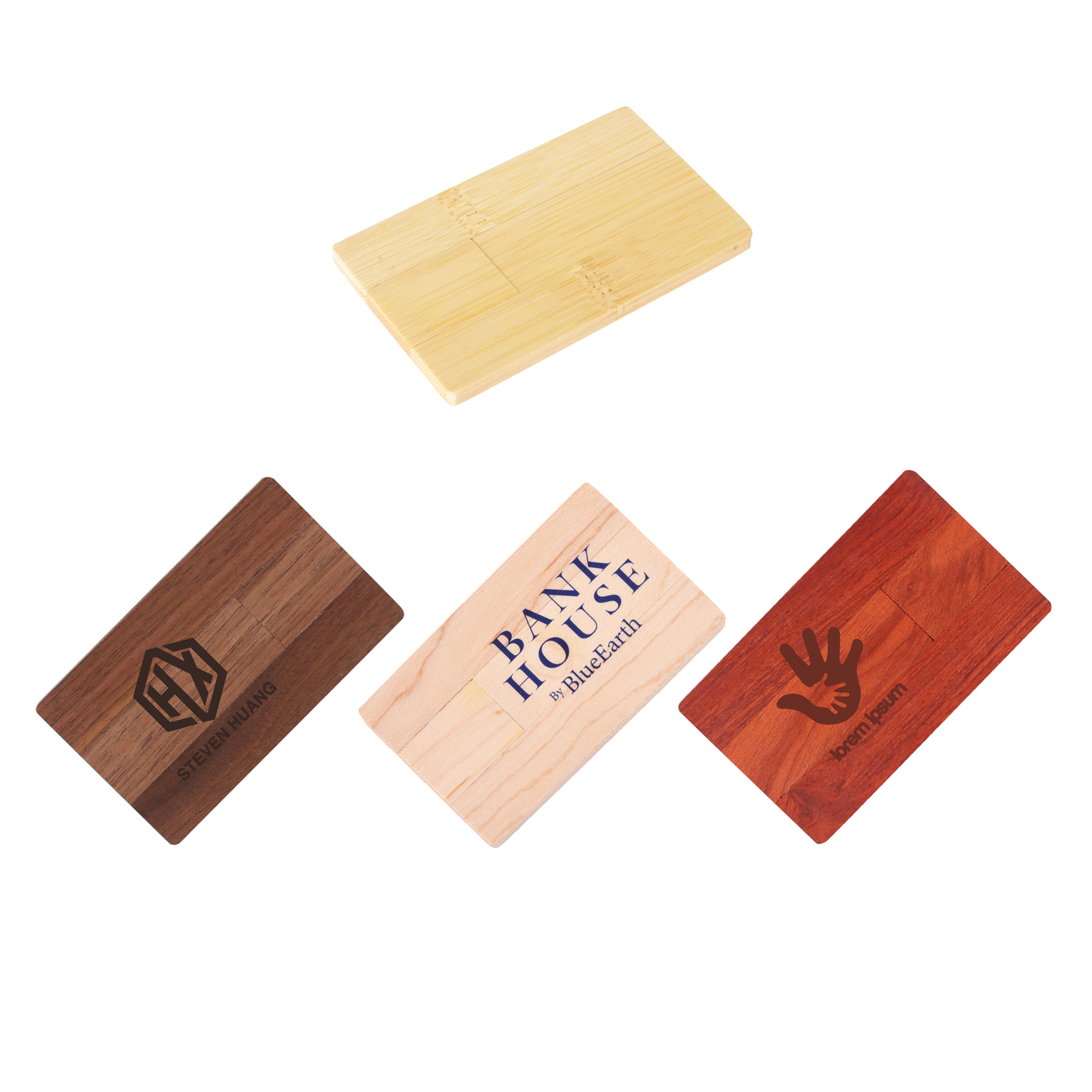 Wooden Credit Card Flash Drive - Image 9