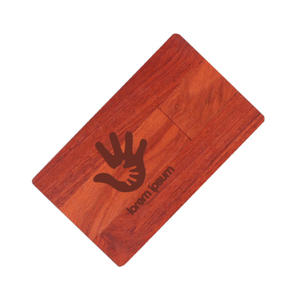Wooden Credit Card Flash Drive - Image 5