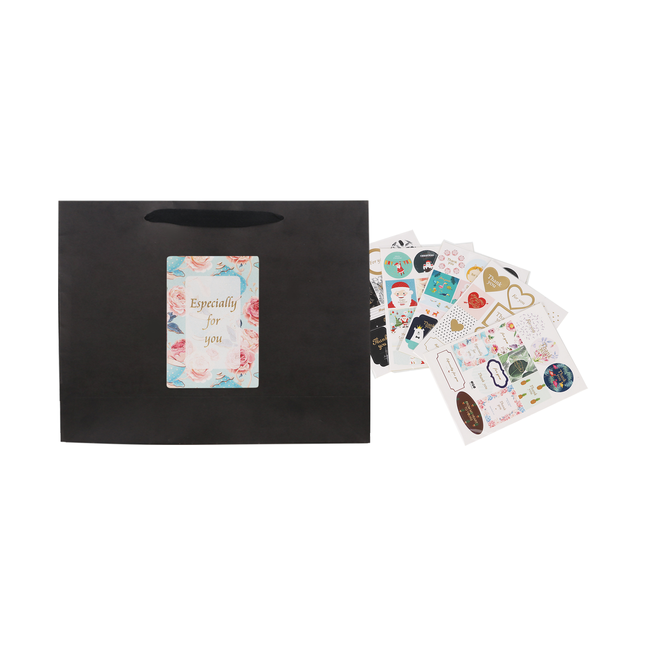 Small Crosswise Paper Bag with Rope Handle(180 x 140 x 80mm) - Image 6