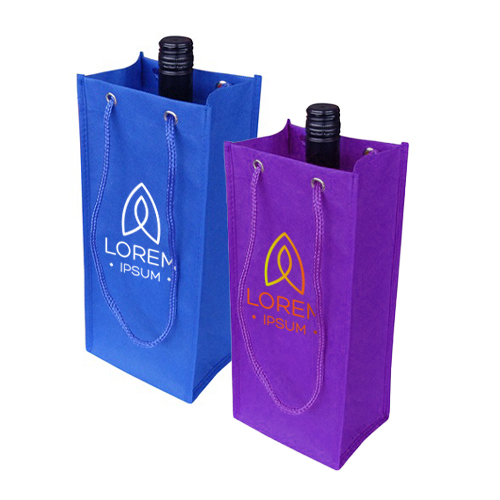 Non Woven Single Bottle Bag with Rope Handle - Image 11