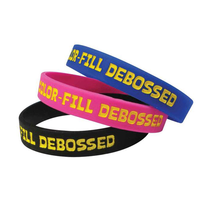 Debossed Colour Filled Wristband - Image 9