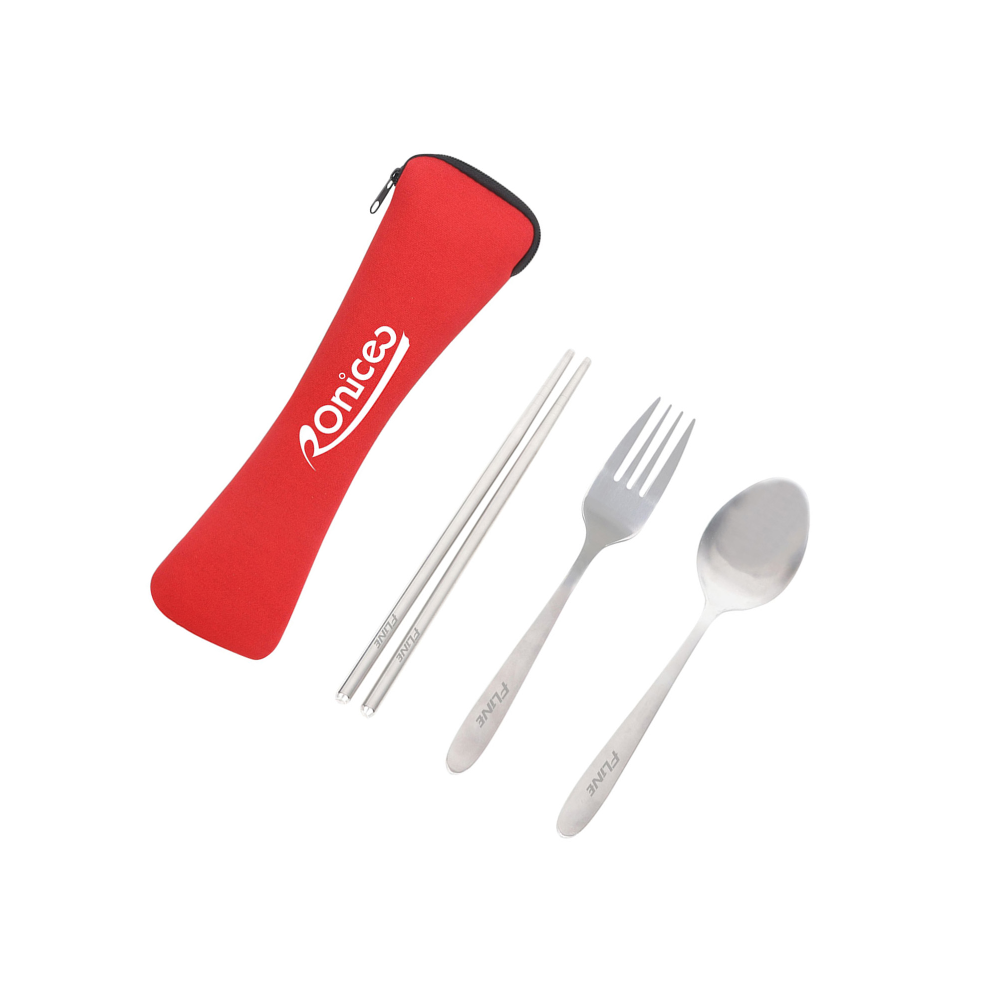 3 piece Stainless Steel Travel Utensils Set - Image 15