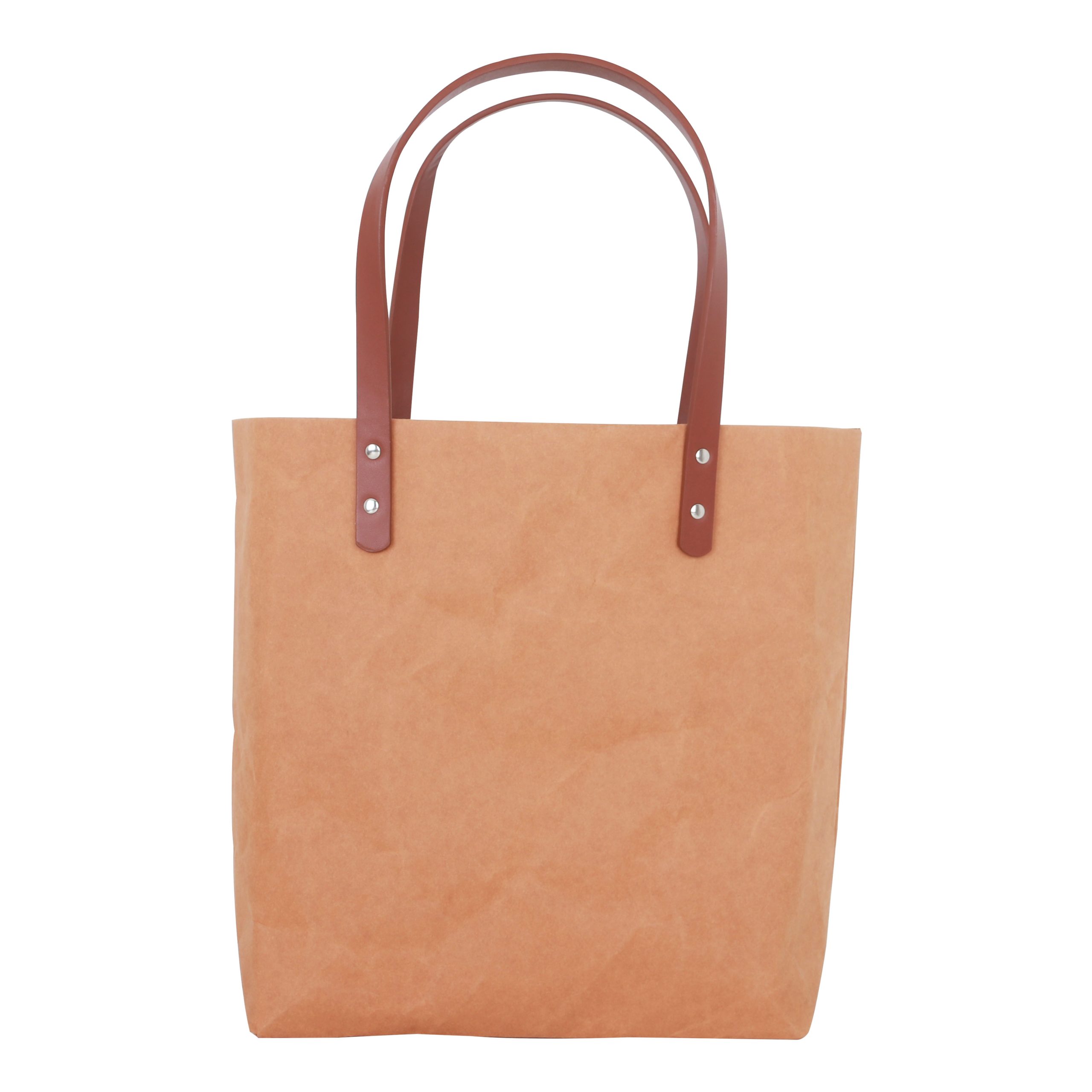 Washable Kraft Paper Bag with PU Handle(390x330x100mm) - Image 3