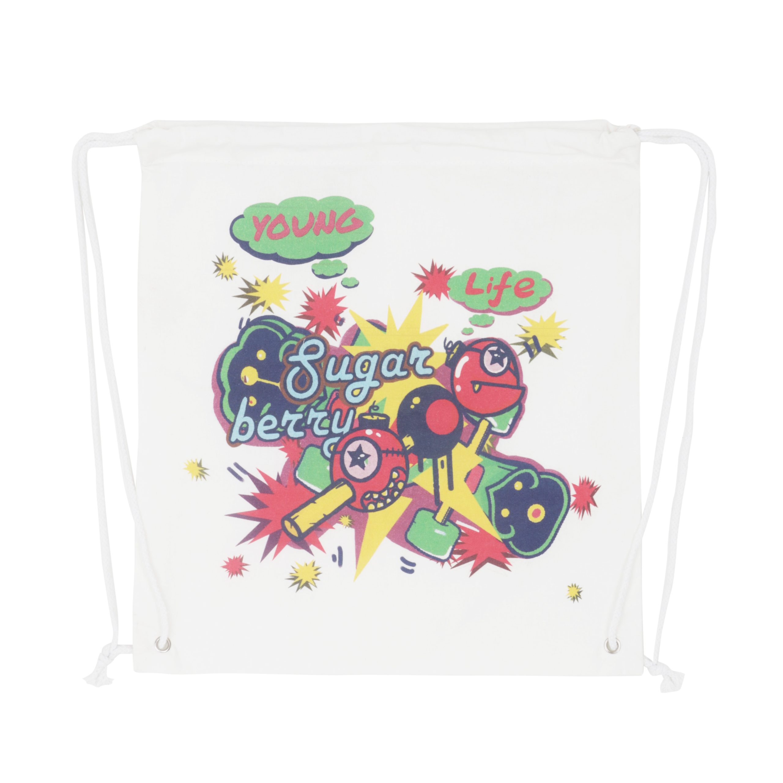 170gsm Digital Print Drawstring Cotton Bag - Image 2