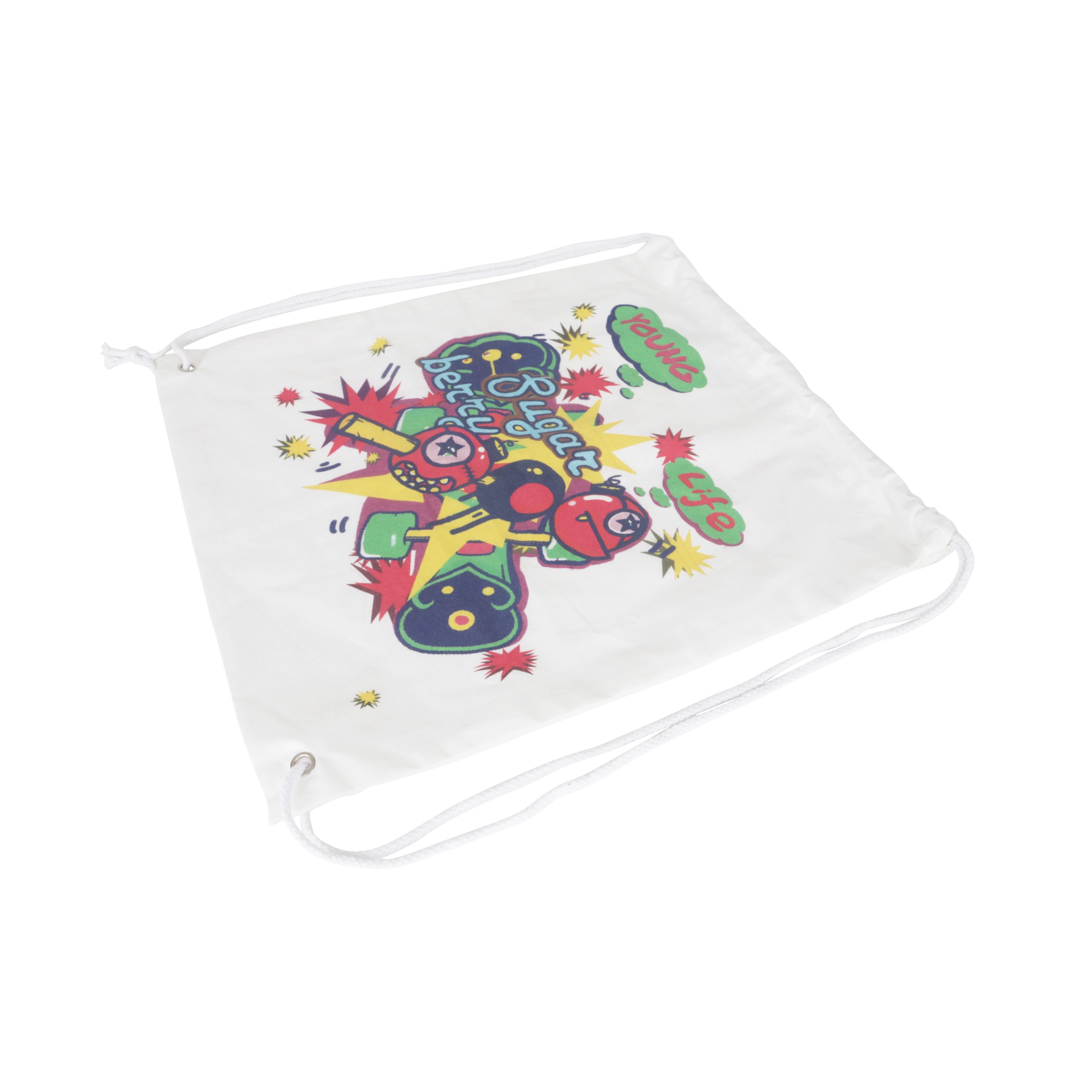 170gsm Digital Print Drawstring Cotton Bag - Image 3