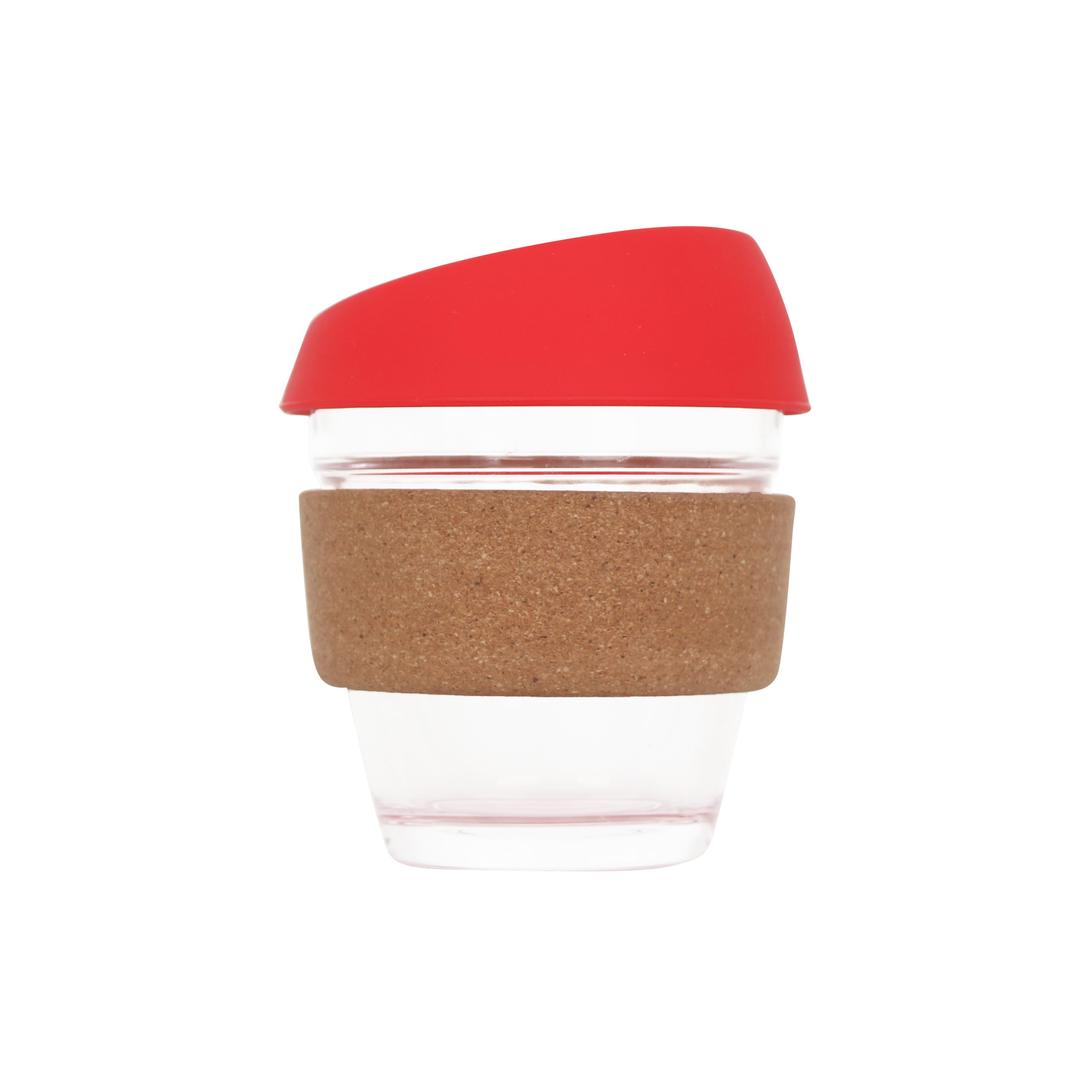 8 OZ Reusable Glass Coffee Cup with Cork Band - Image 5