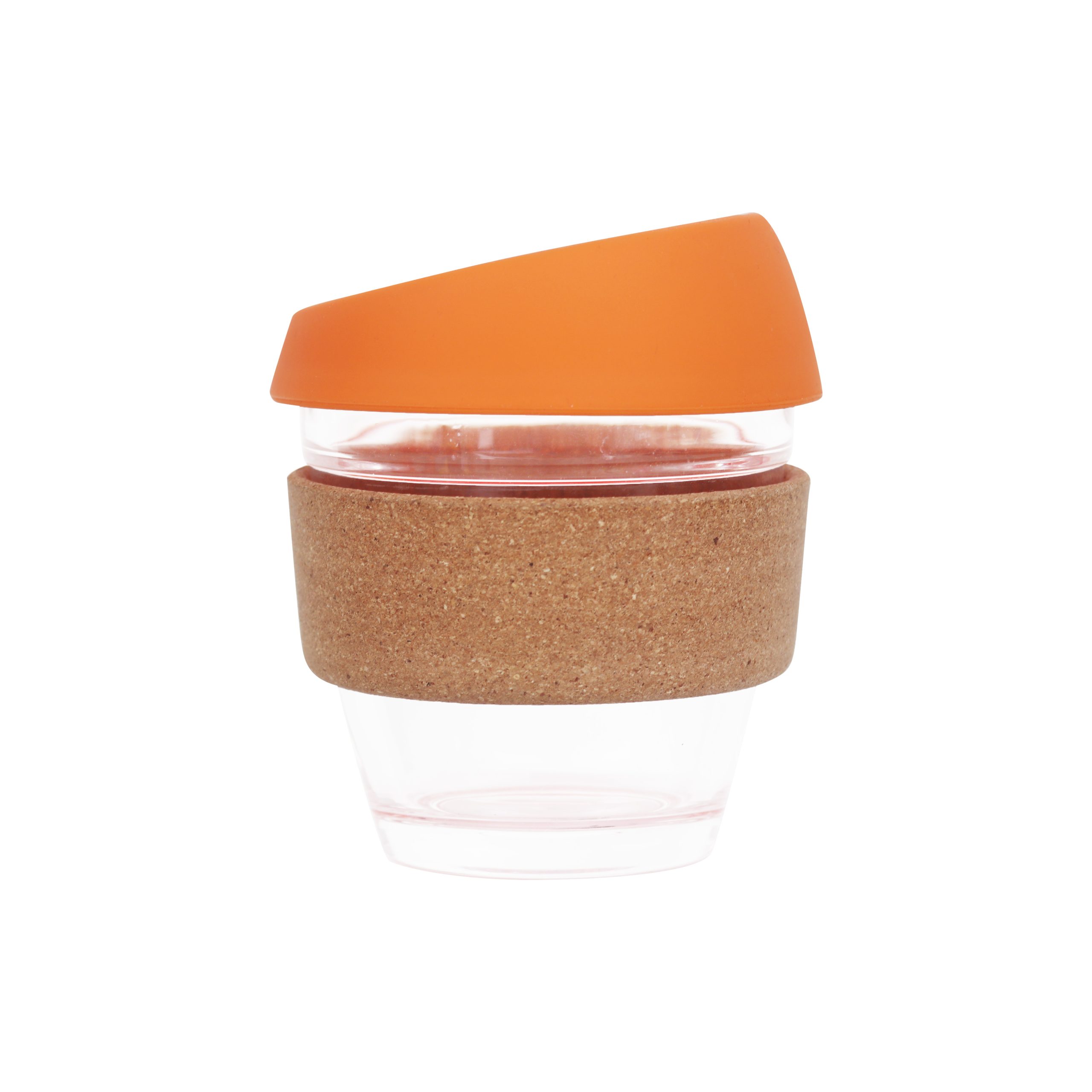 8 OZ Reusable Glass Coffee Cup with Cork Band - Image 7