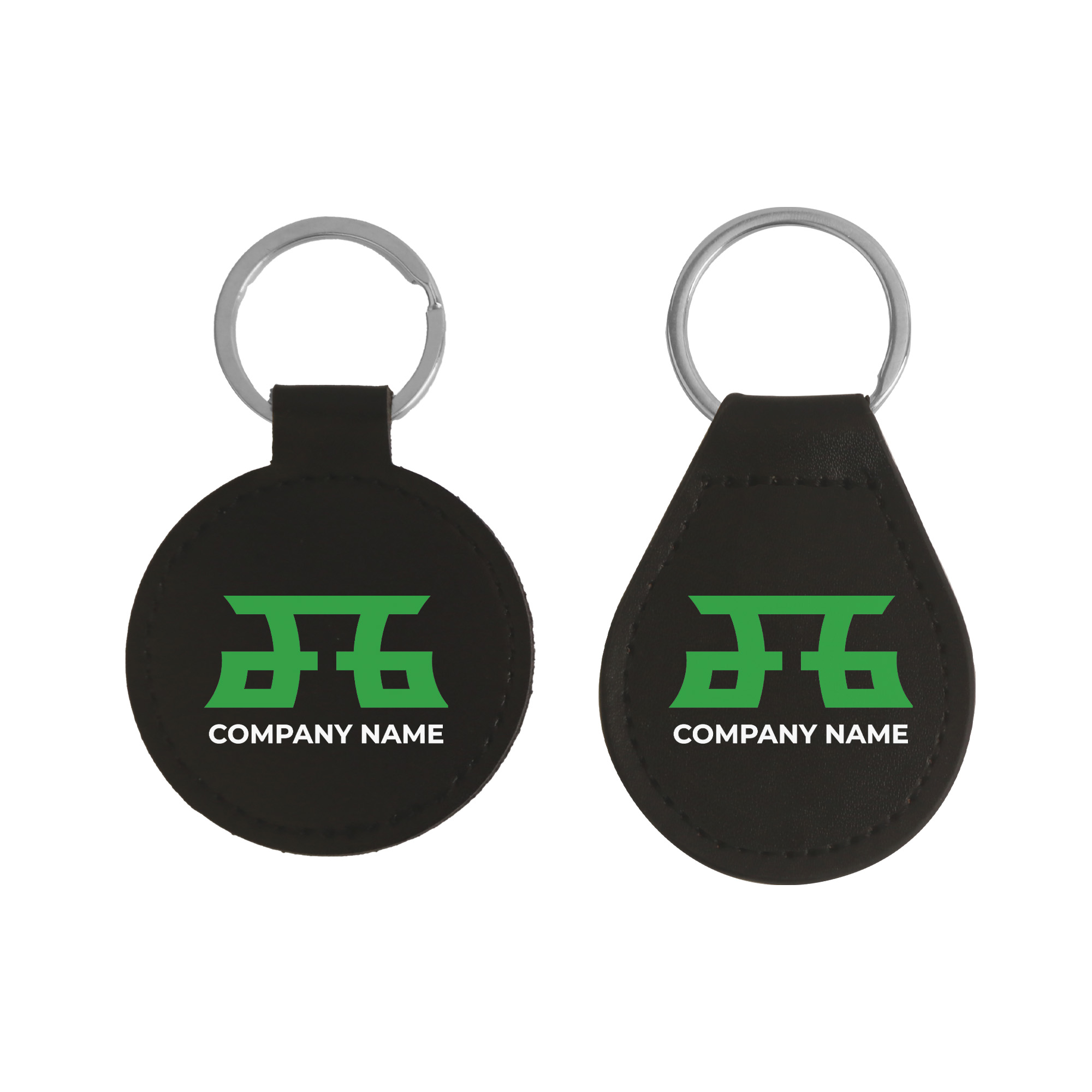 Classic PU Leather Keyring - Image 3