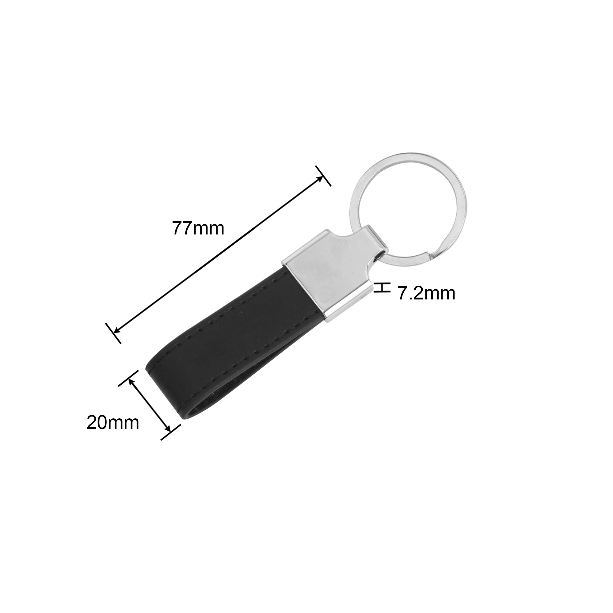PU Leather Metal Keyring E - Image 5