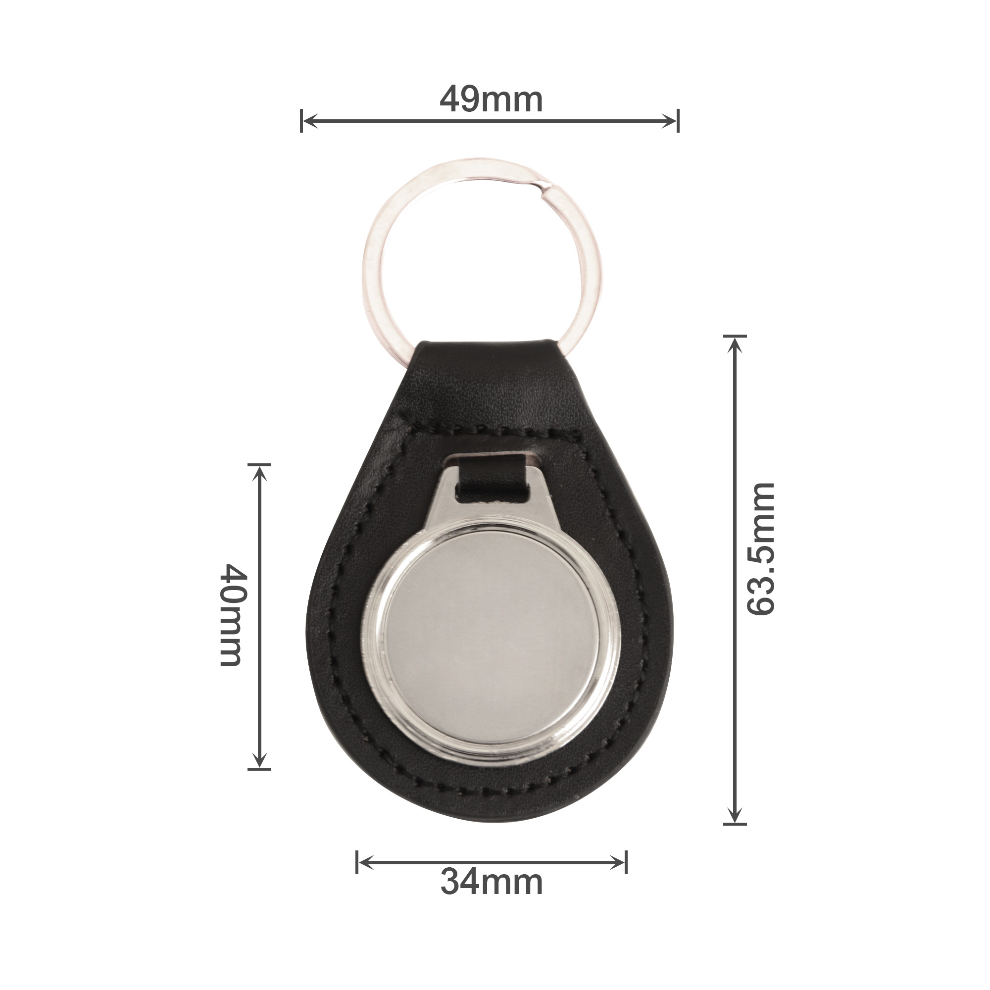 PU Leather Metal Keyring D - Image 4