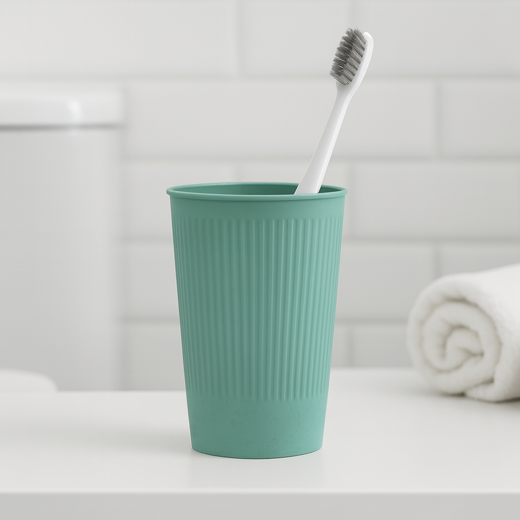 320ML Wheat Straw Toothbrush Cup - Image 10
