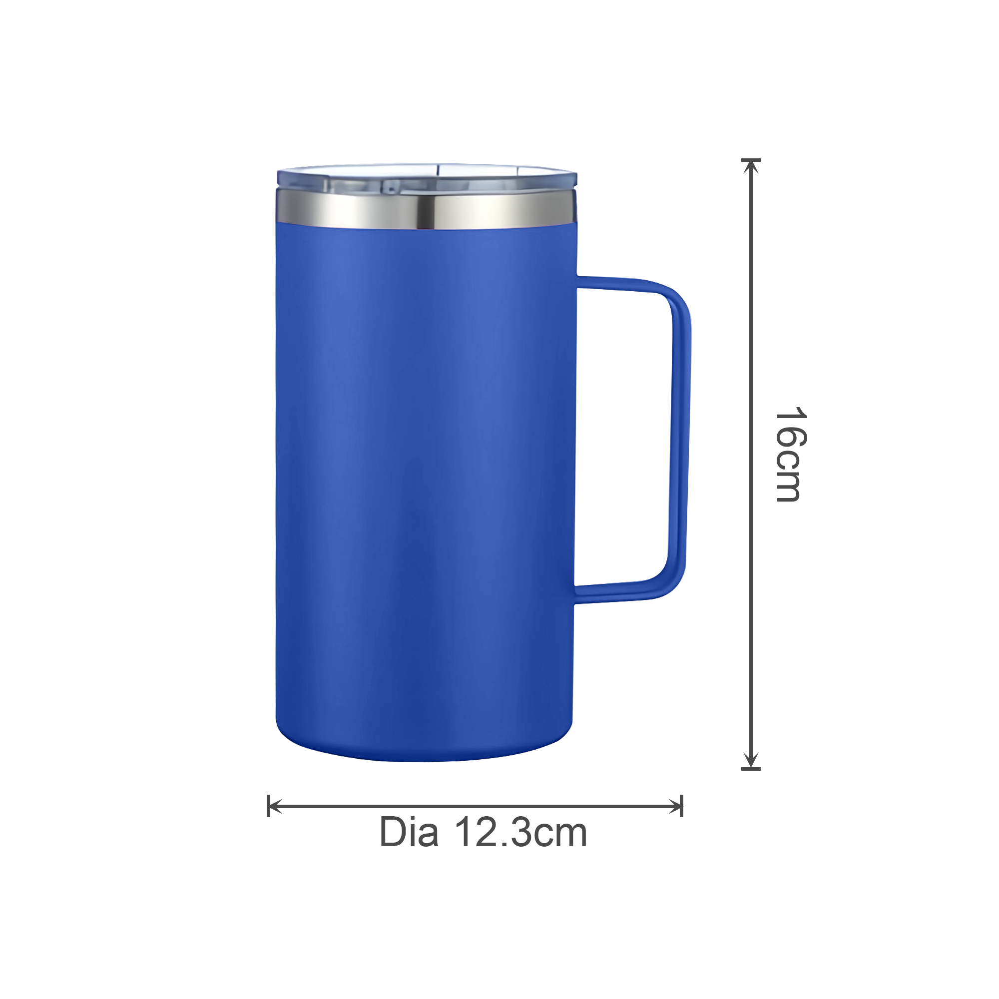 625ML Double Wall Stainless Steel Mug with Handle - Image 13