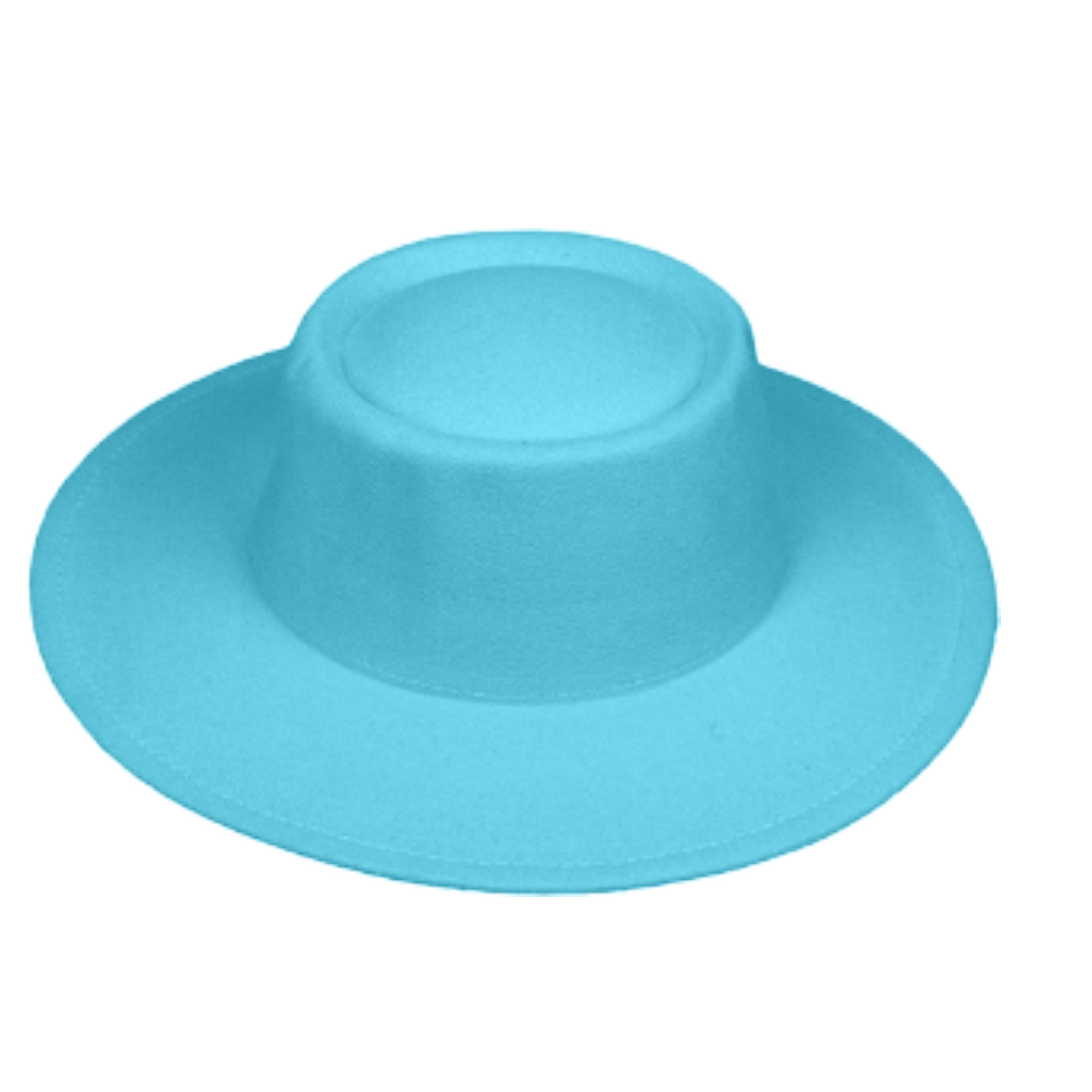 Flat Top Felt Fedora Hat - Image 4