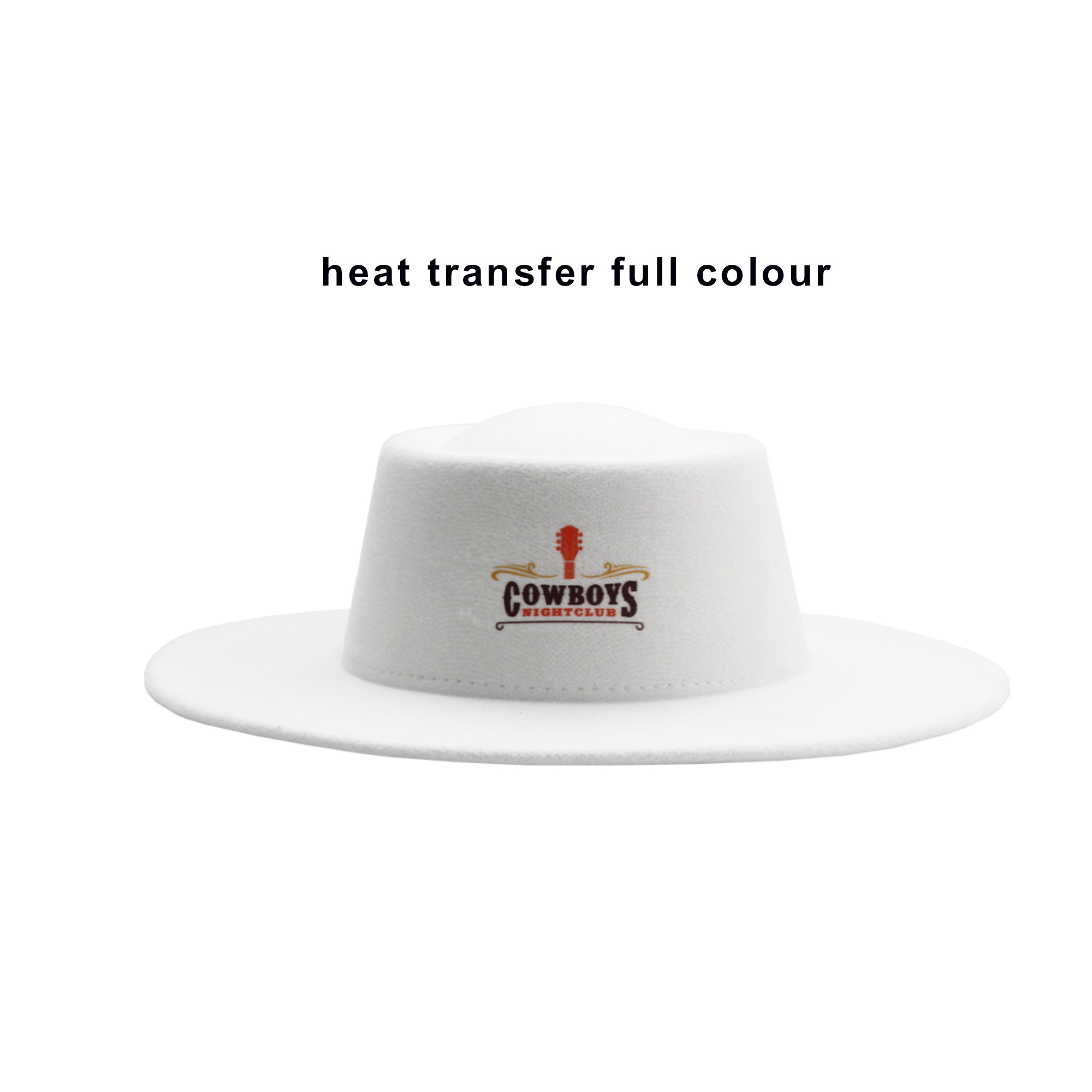 Flat Top Felt Fedora Hat - Image 8