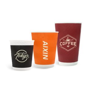 Custom Disposable Corrugated Double Wall Paper Cups