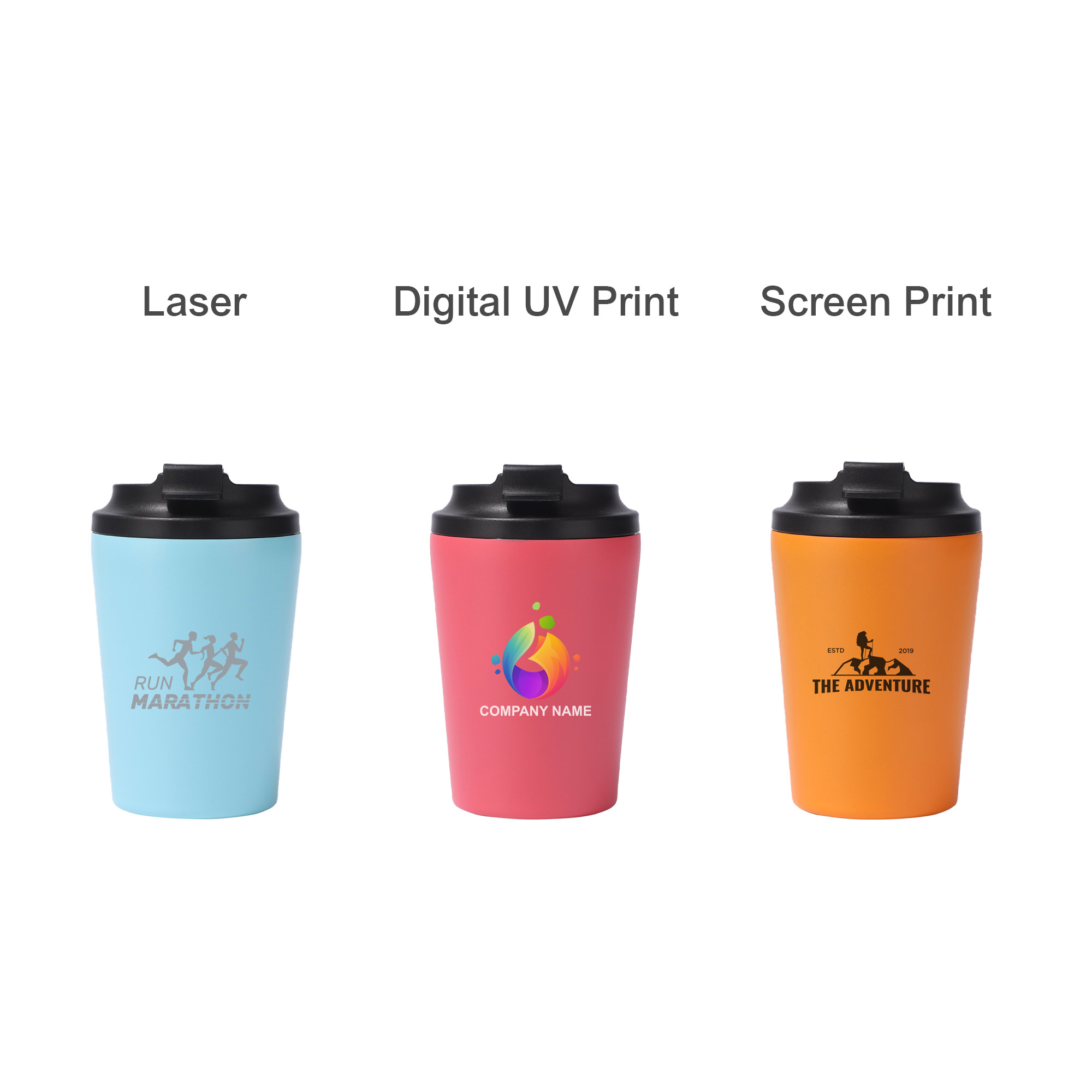 350ML Powder Coated Stainless Steel Coffee Mug - Image 14
