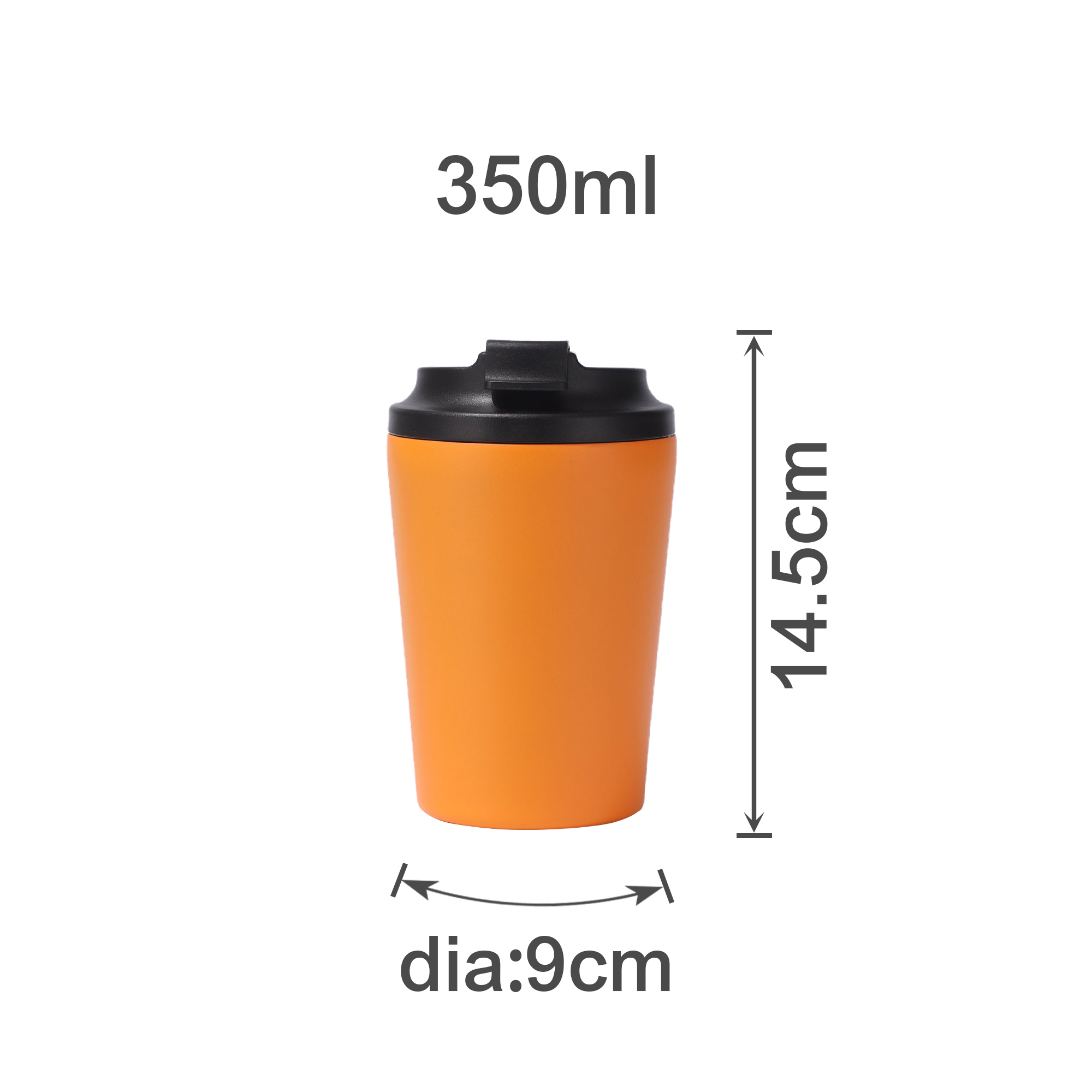 350ML Powder Coated Stainless Steel Coffee Mug - Image 13
