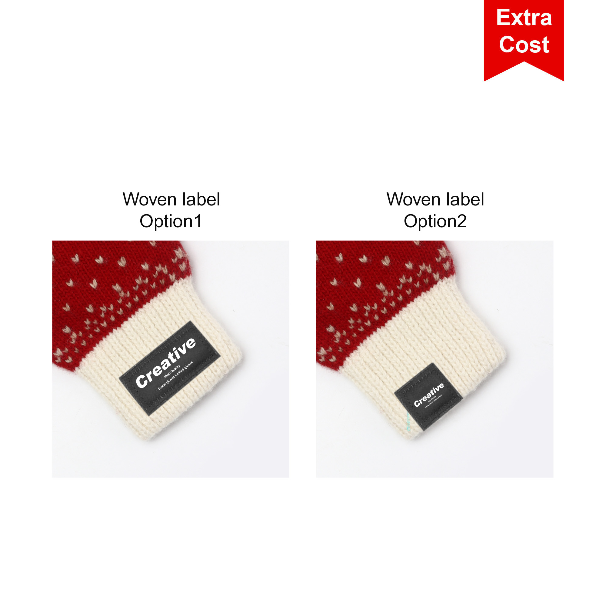 Adults Jacquard Fingerless Gloves with Flip Cover - Image 7