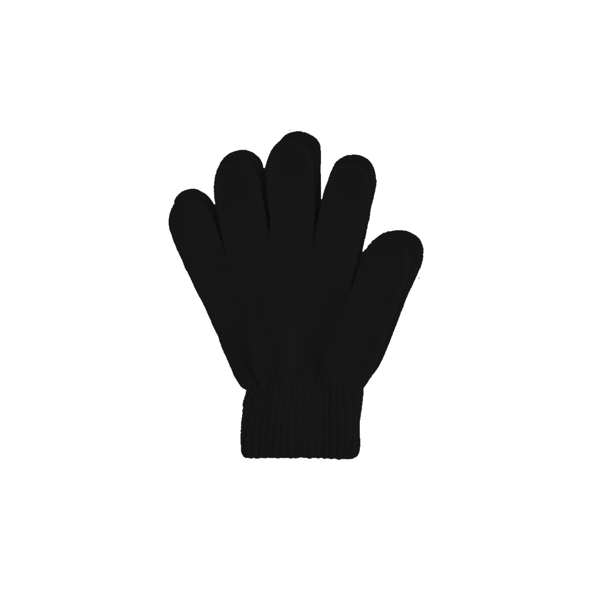 Kids Plain Knitted Gloves with Woven Label - Image 6