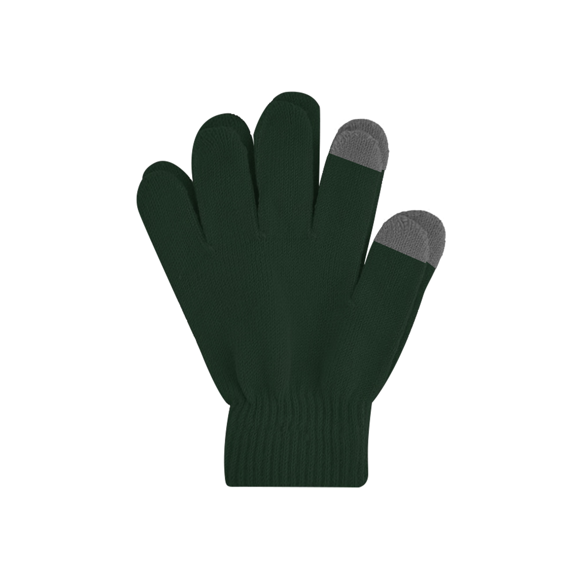 Adults Plain Knitted Gloves with Woven Label - Image 4