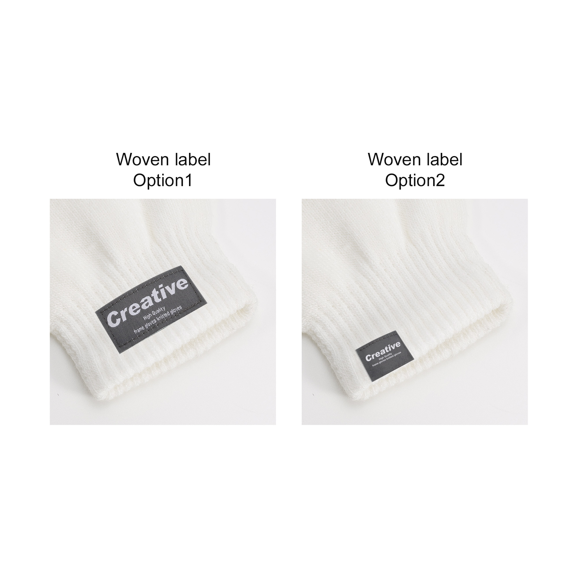 Adults Plain Knitted Gloves with Woven Label - Image 19