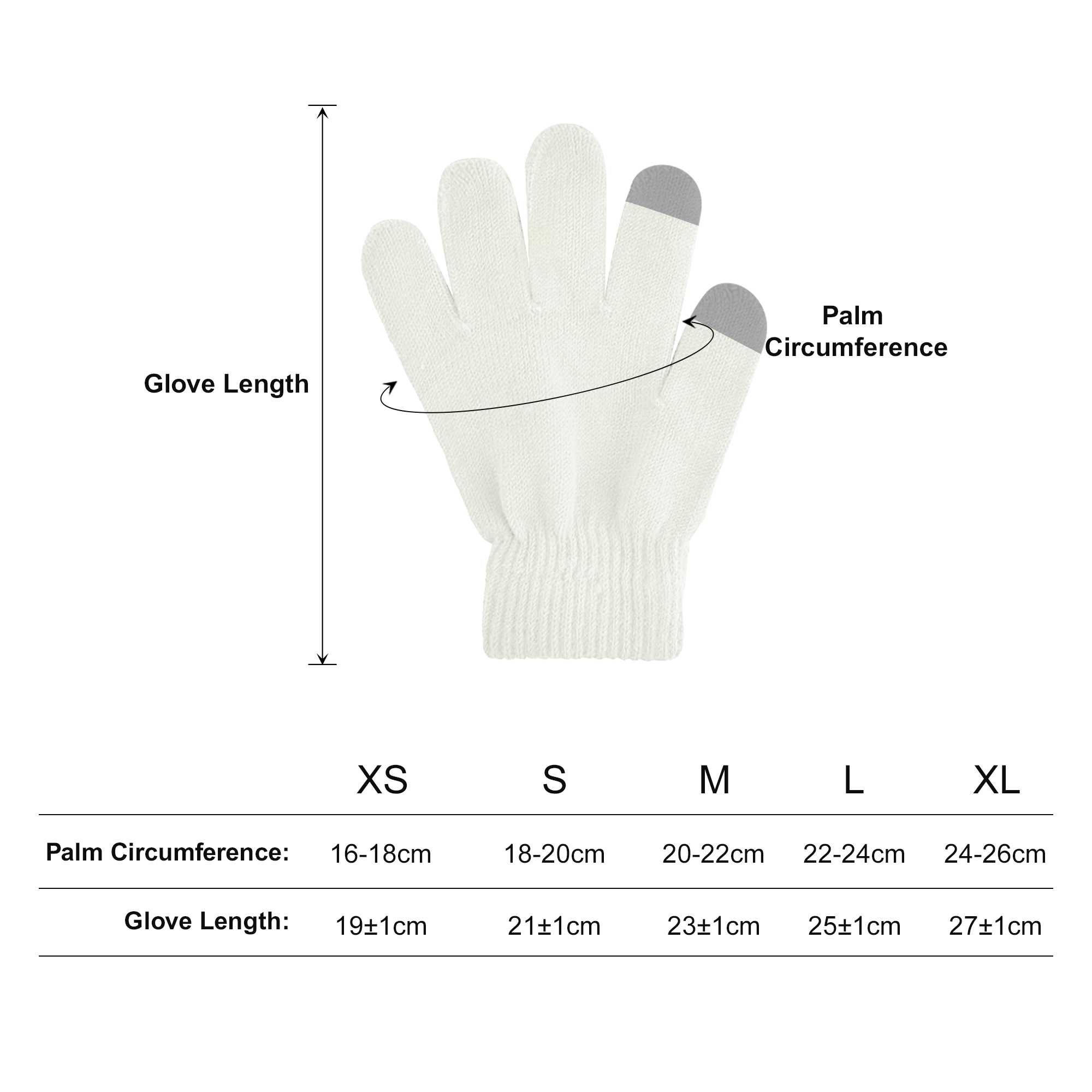 Adults Plain Knitted Gloves with Woven Label - Image 17