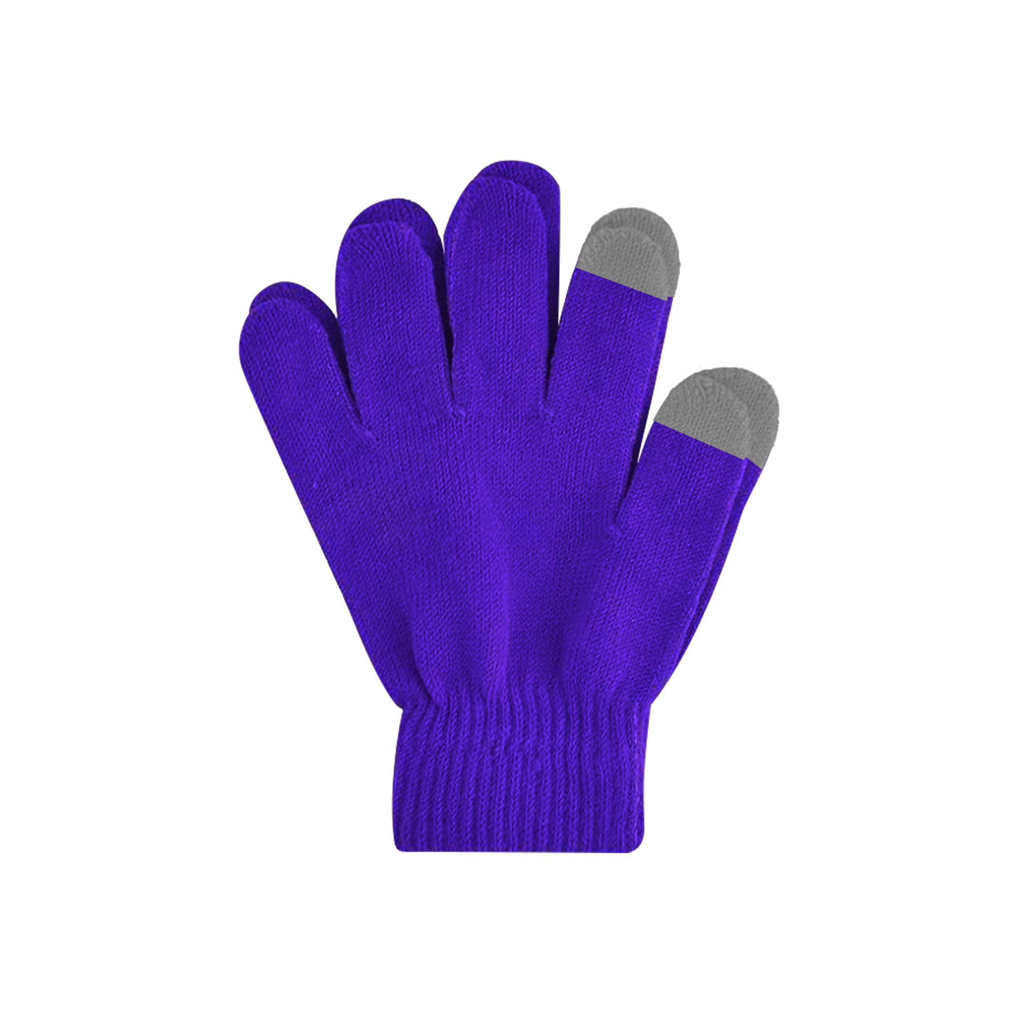 Adults Plain Knitted Gloves with Woven Label - Image 7