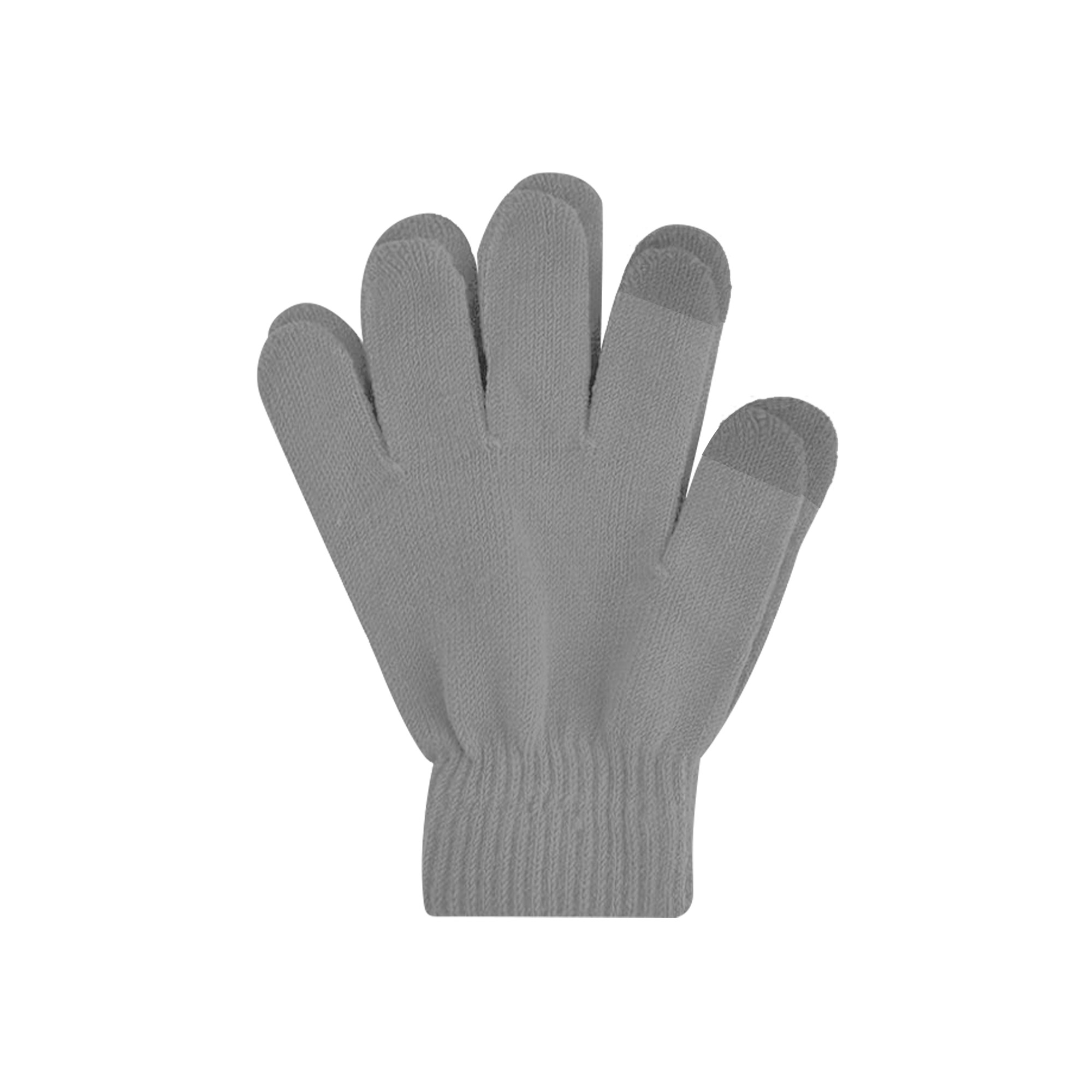 Adults Plain Knitted Gloves with Woven Label - Image 16