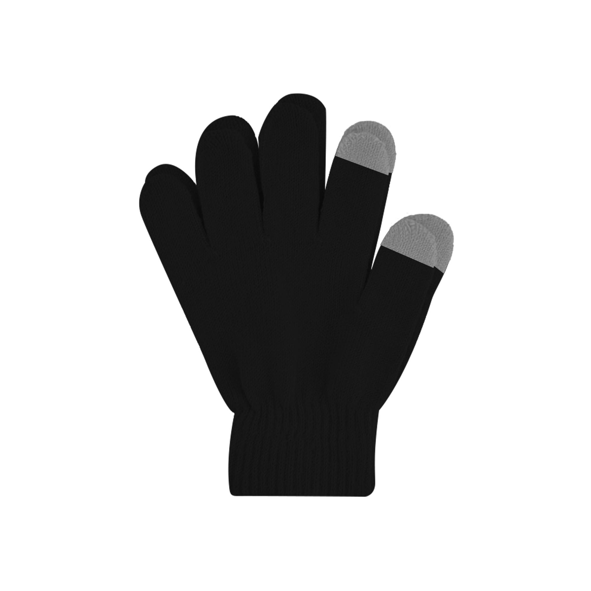 Adults Plain Knitted Gloves with Woven Label - Image 6