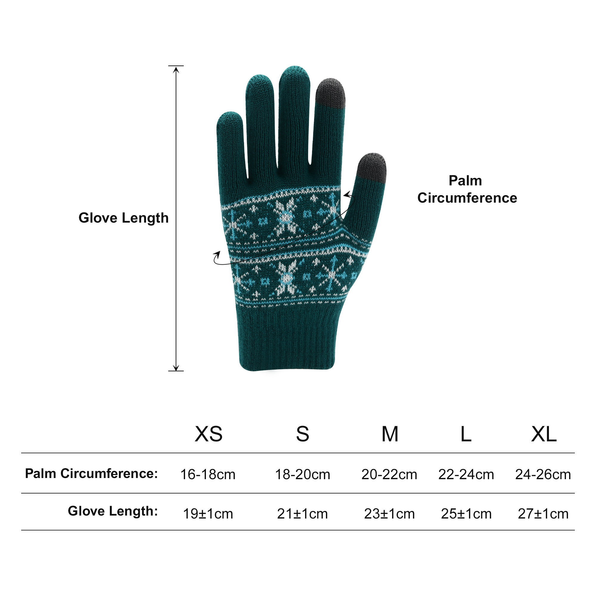 Adults Jacquard Gloves - Image 3