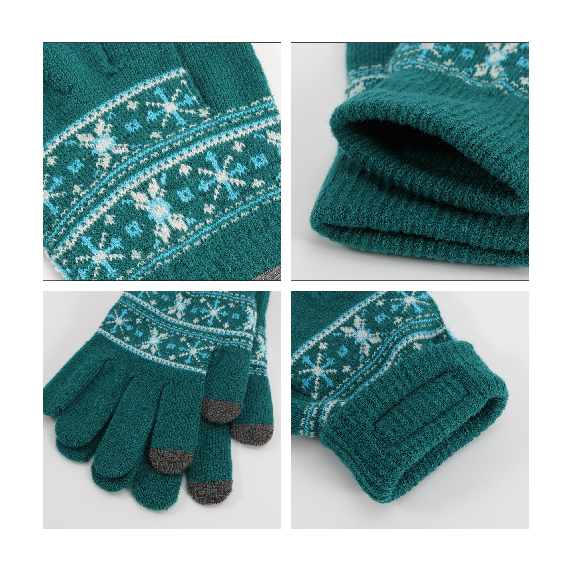 Adults Jacquard Gloves - Image 5