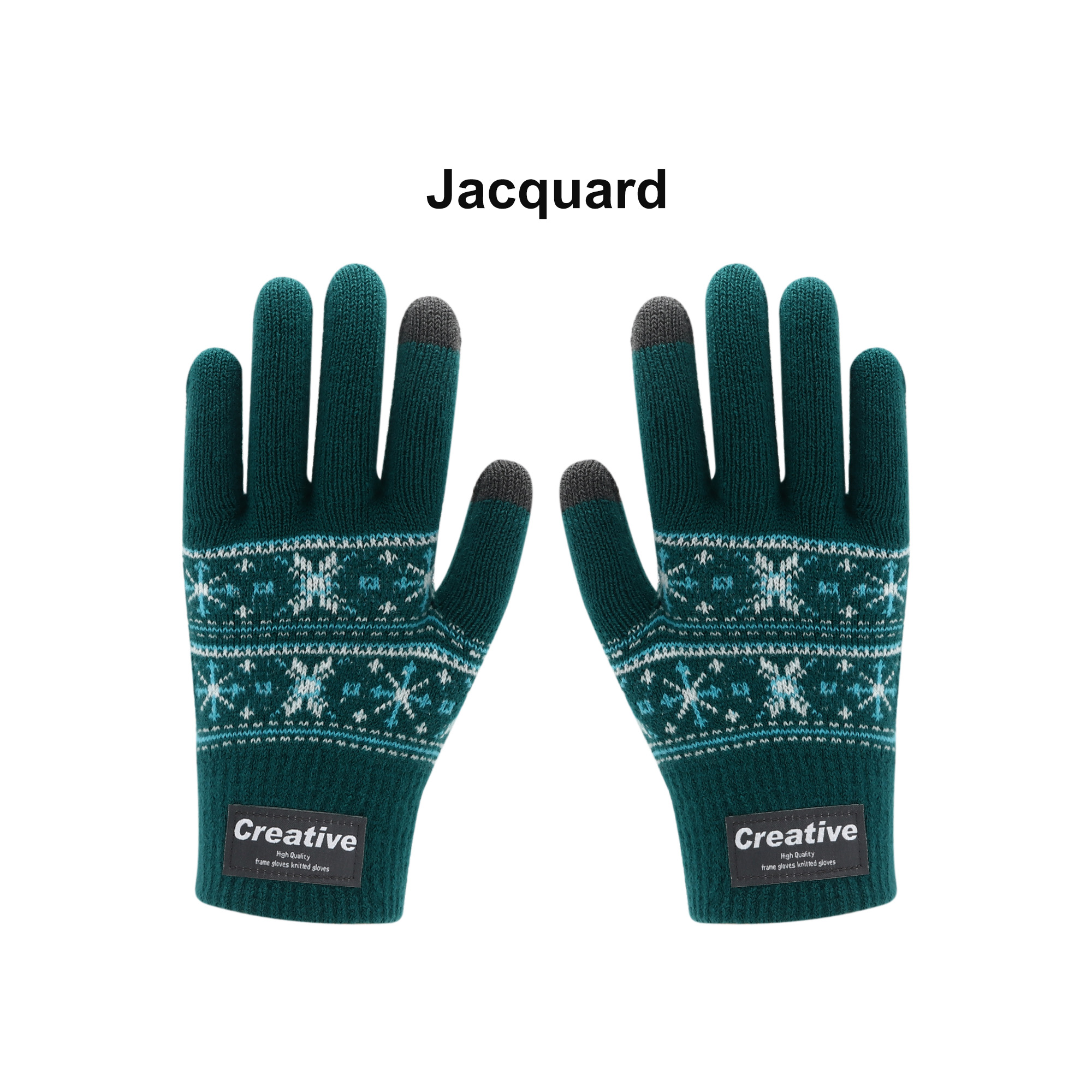 Adults Jacquard Gloves - Image 4