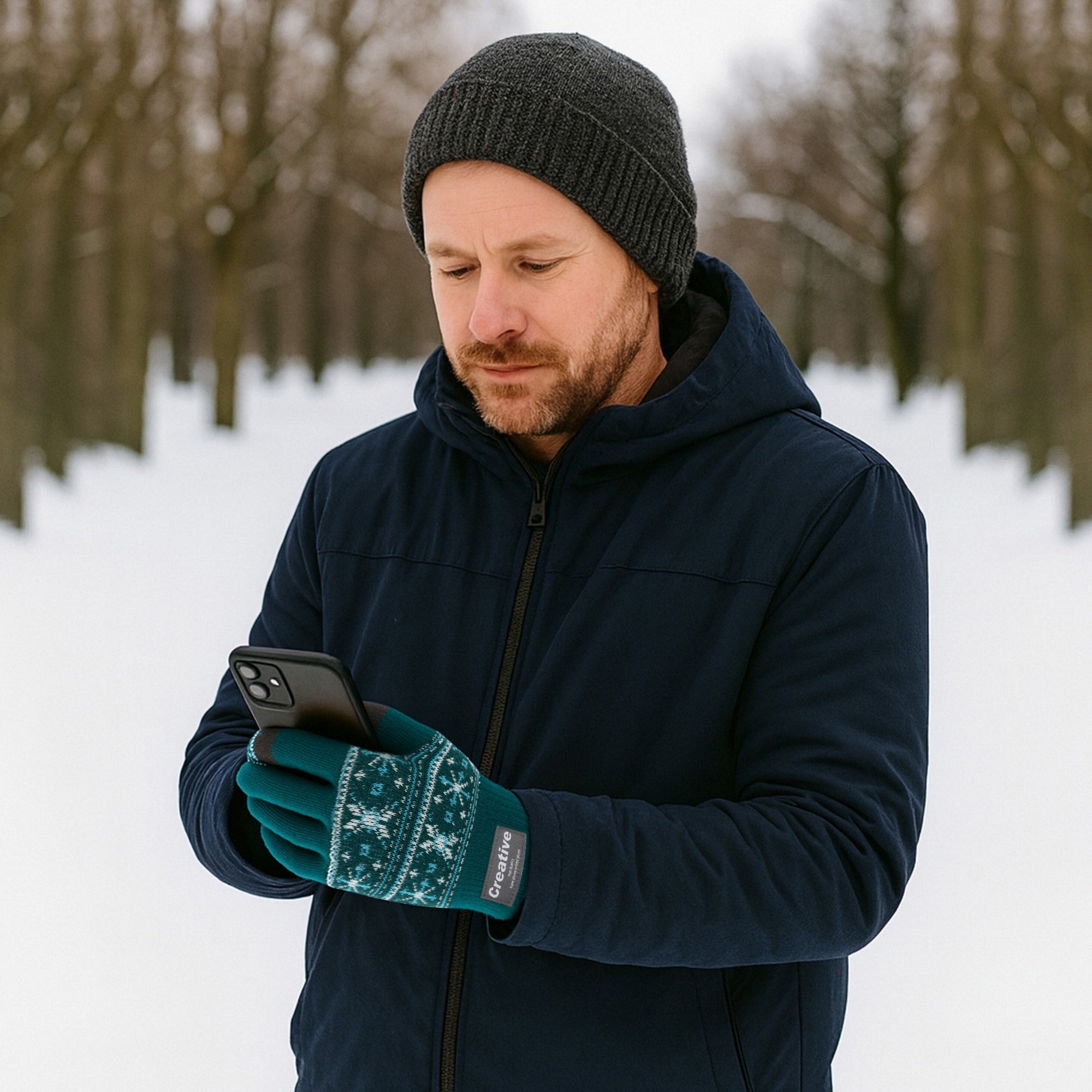 Adults Jacquard Gloves - Image 7