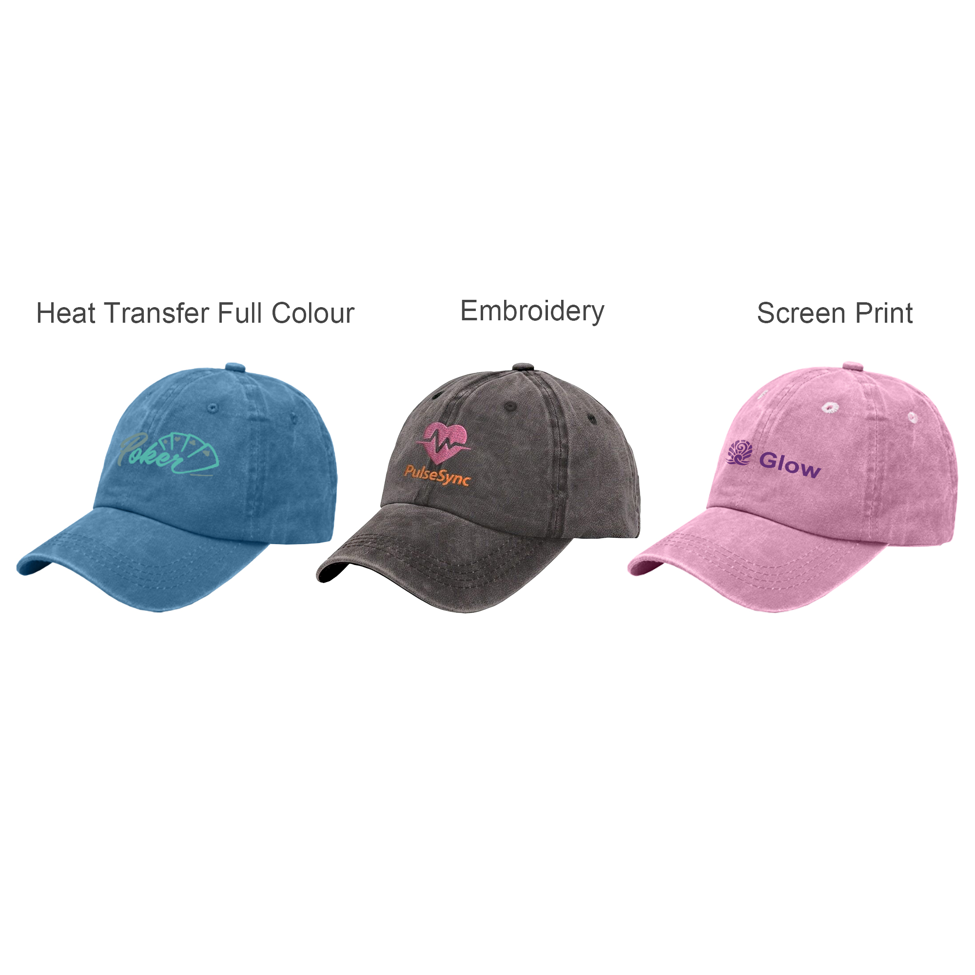 6 Panel Vintage Washed Baseball Cap - Image 14