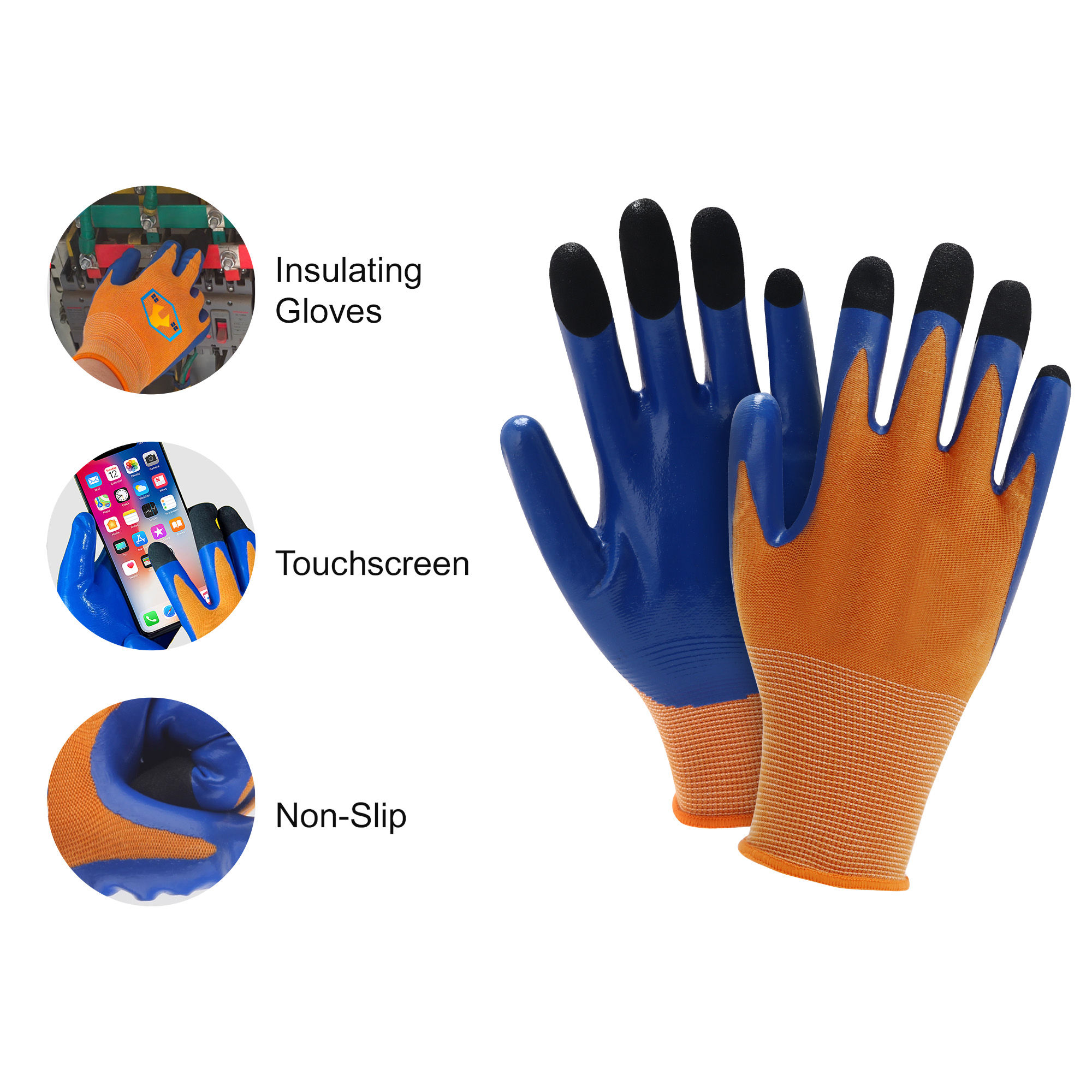 Regular 400V Touchscreen Insulating Gloves - Image 5