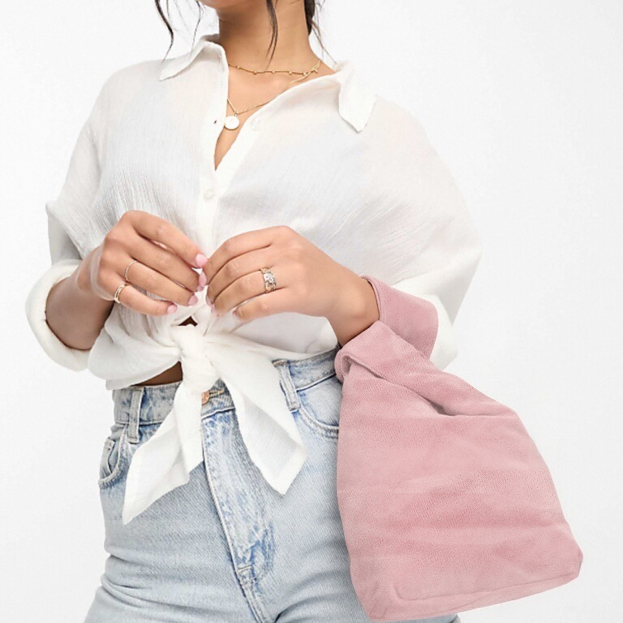 Velvet Knot Wrist Bag - Image 15