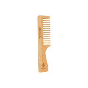 Wide-Tooth Beech Wood Comb