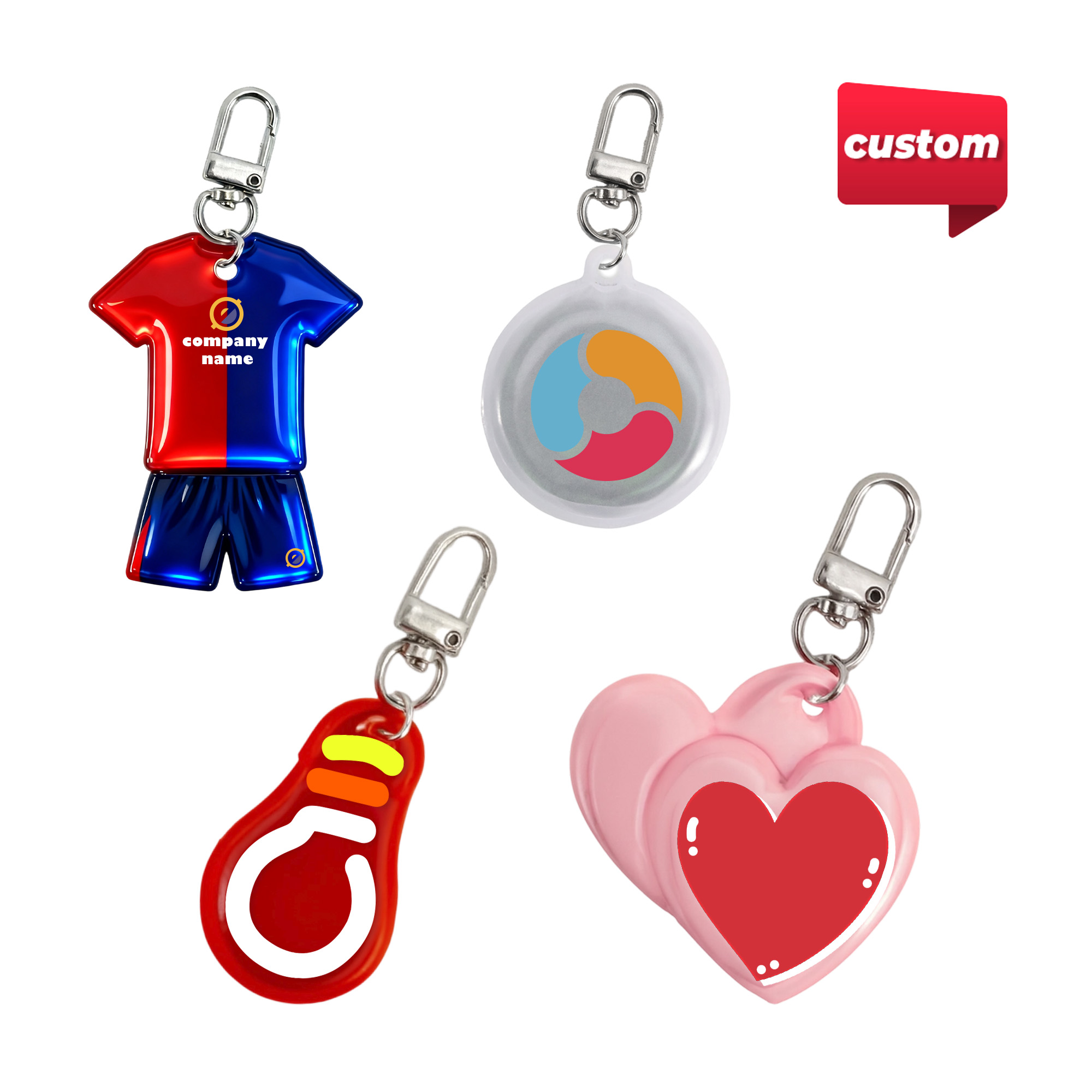 Custom Shape Reflective Keychain - Image 10