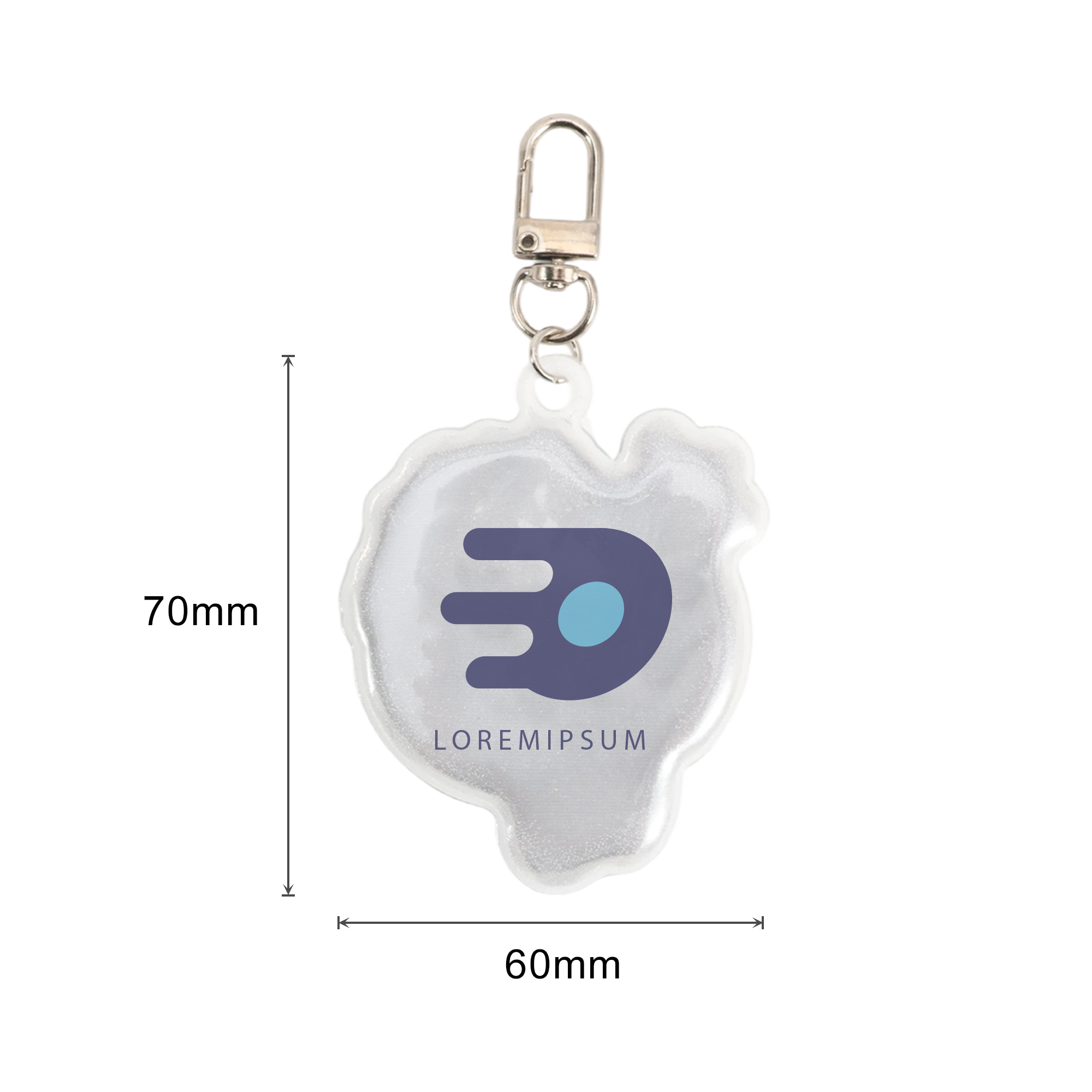 Custom Shape Reflective Keychain - Image 11